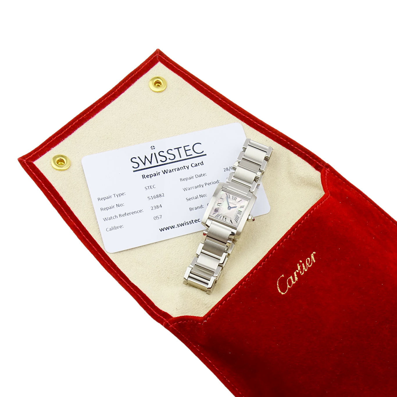 Cartier Tank Francaise Steel Ladies Wristwatch W51028Q3