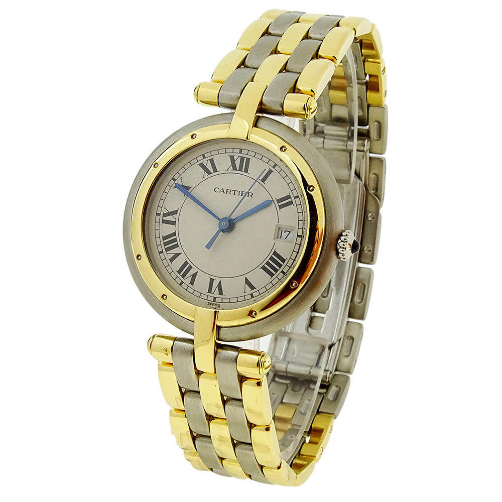 Cartier Panthere Steel and Gold Quartz