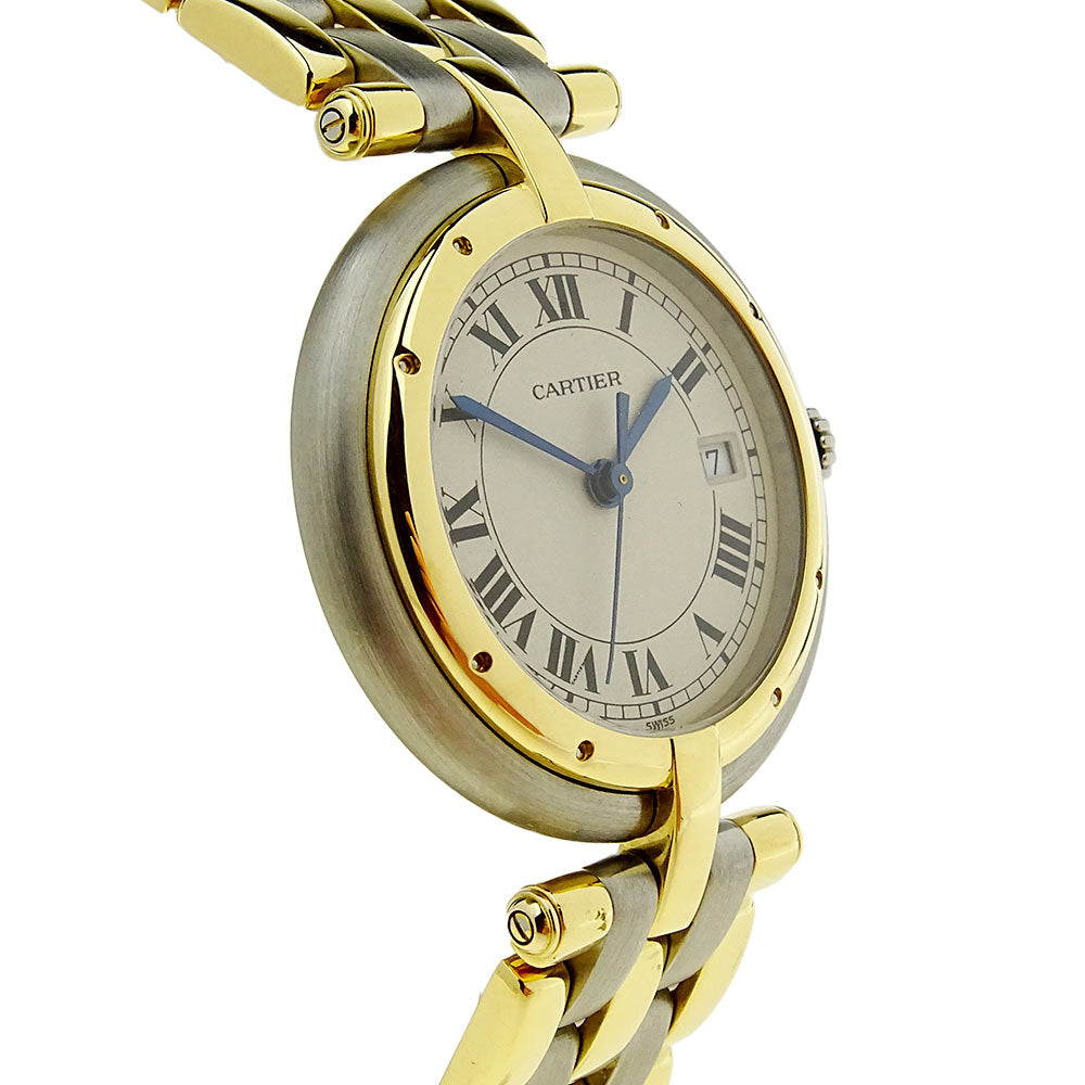Cartier Panthere Steel and Gold Quartz