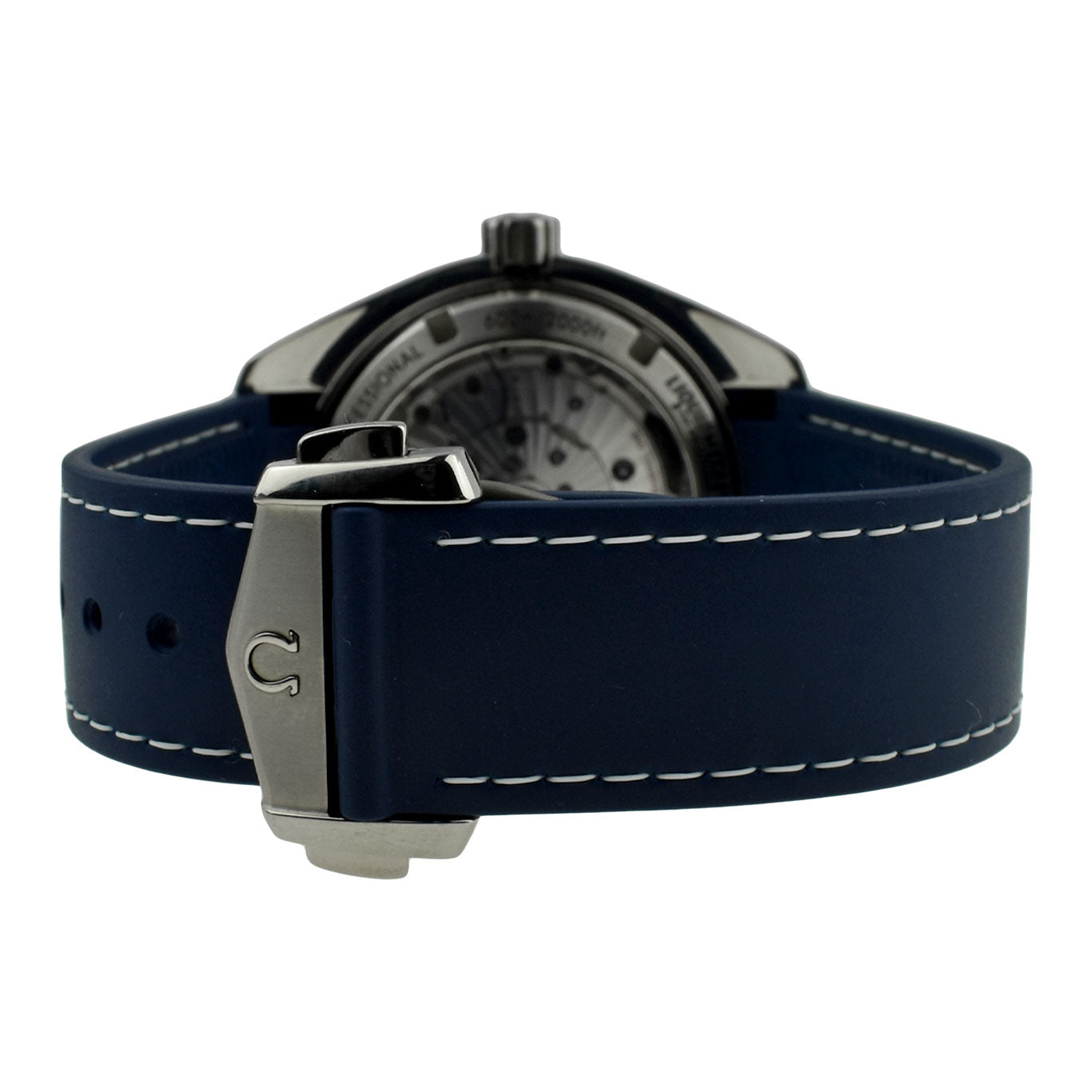 omega seamaster planet ocean blue strap and foldover clasp