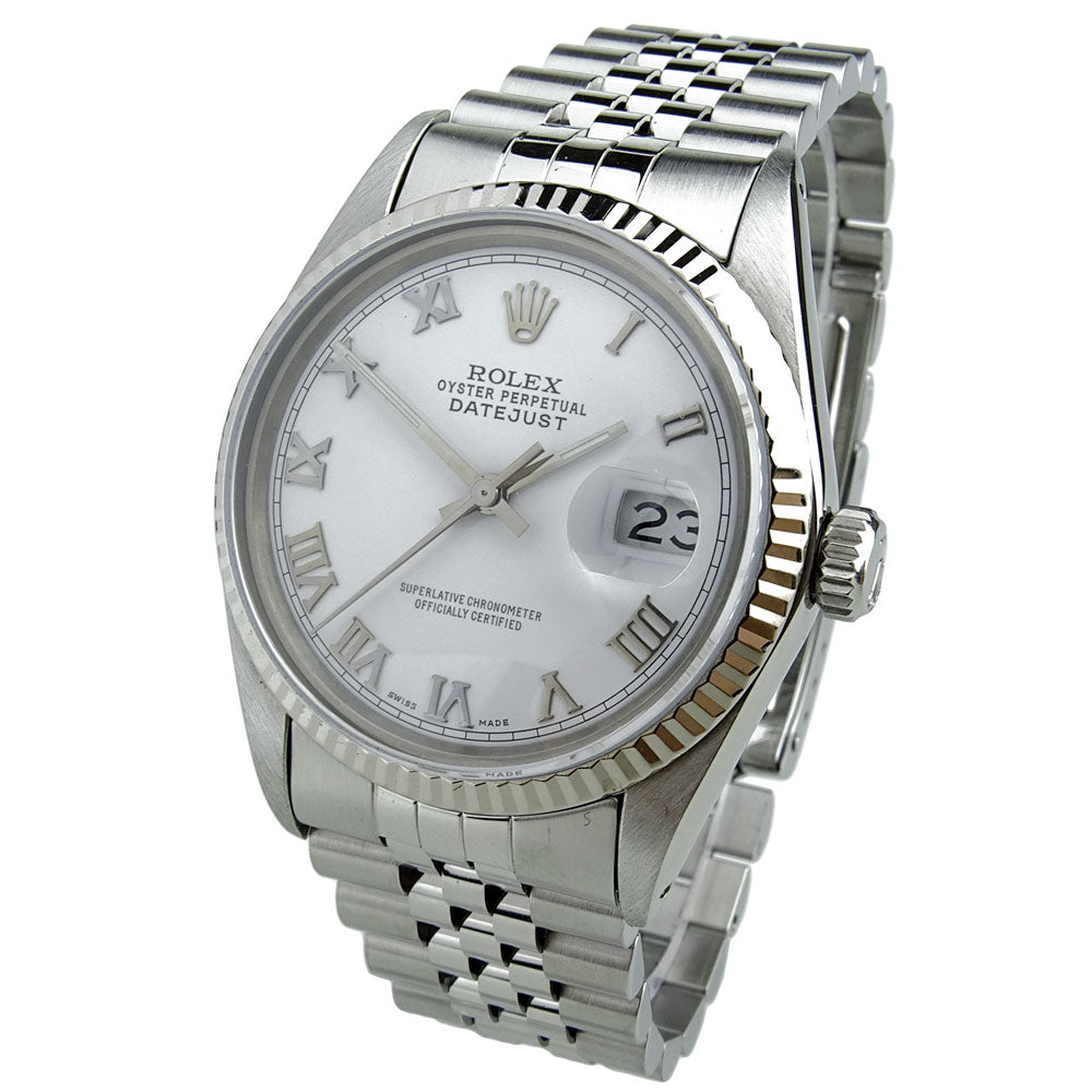 Rolex Datejust Steel and White Gold 16014