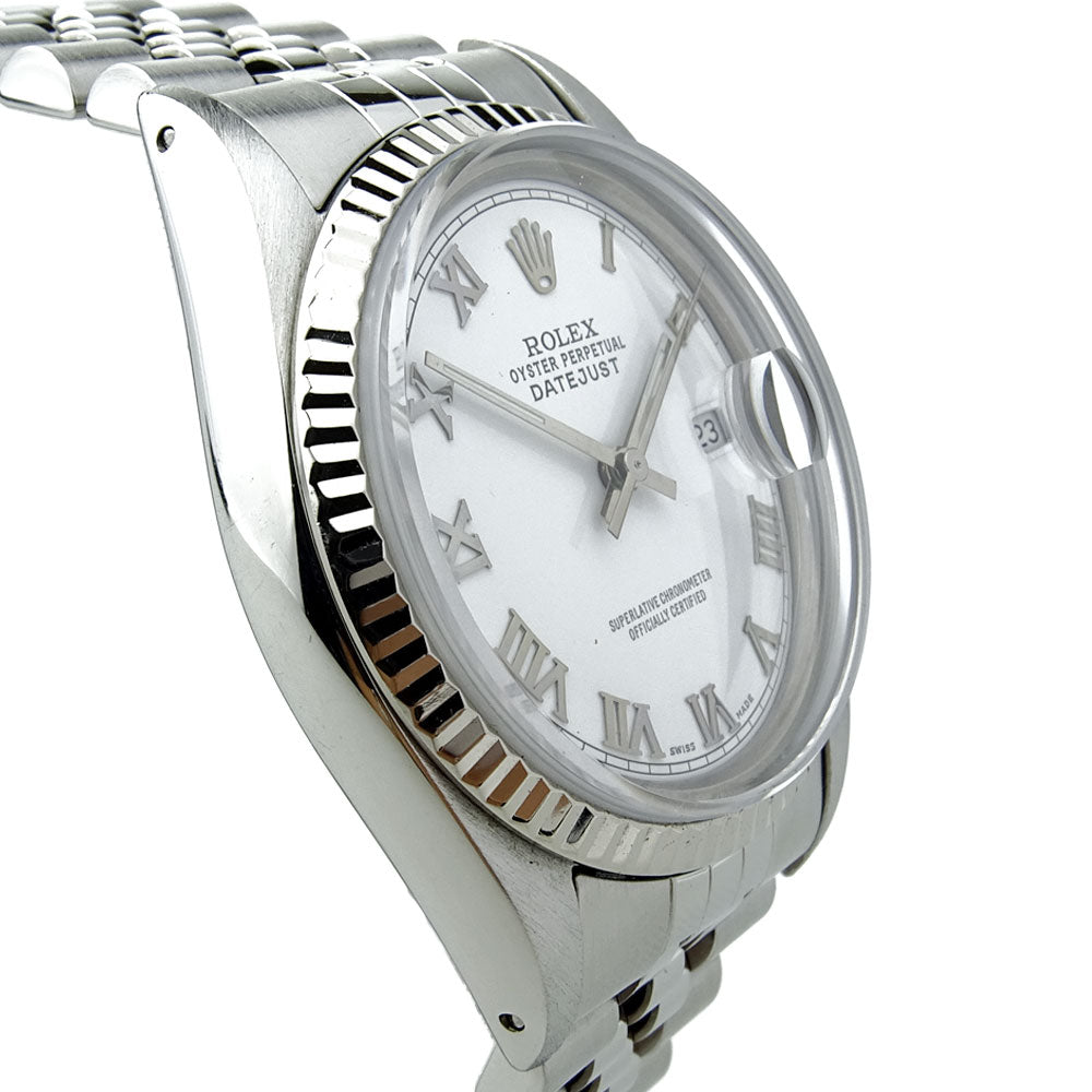 Rolex Datejust Steel and White Gold 16014