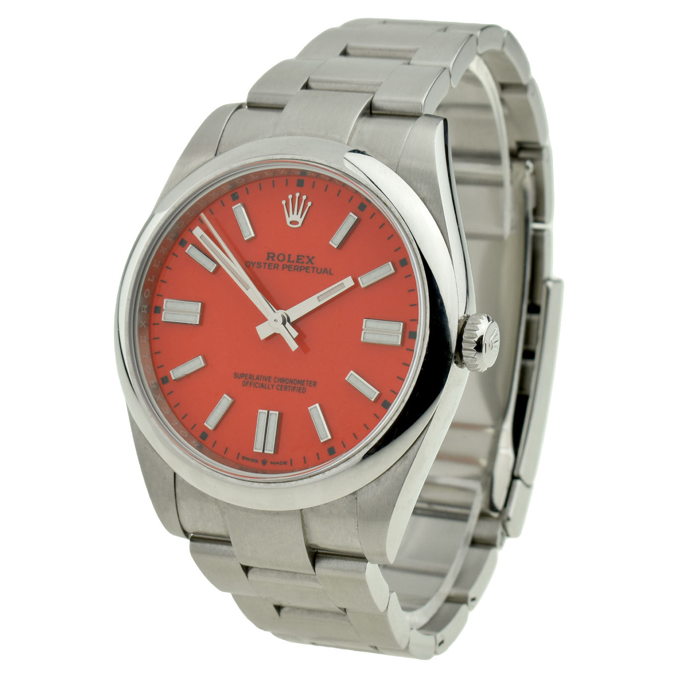 Rolex Oyster Perpetual 41 Coral Red124300