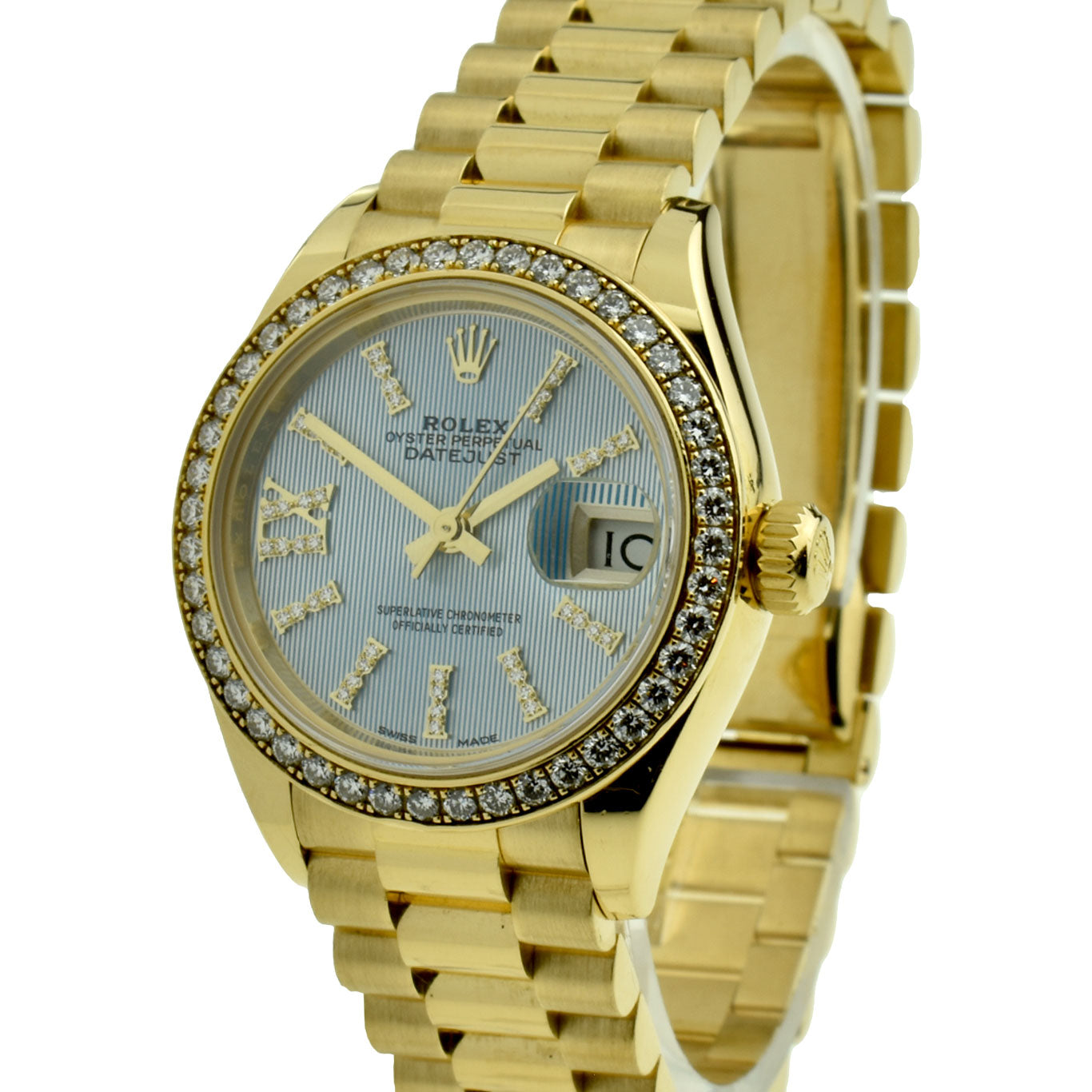 Rolex Datejust 28 18ct Gold Diamond Set 279138RBR