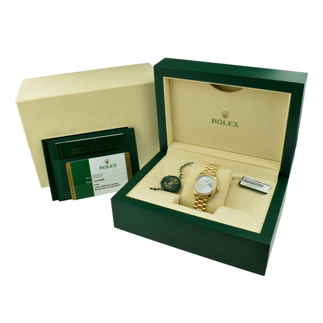 Rolex Datejust 28 18ct Gold Diamond Set 279138RBR