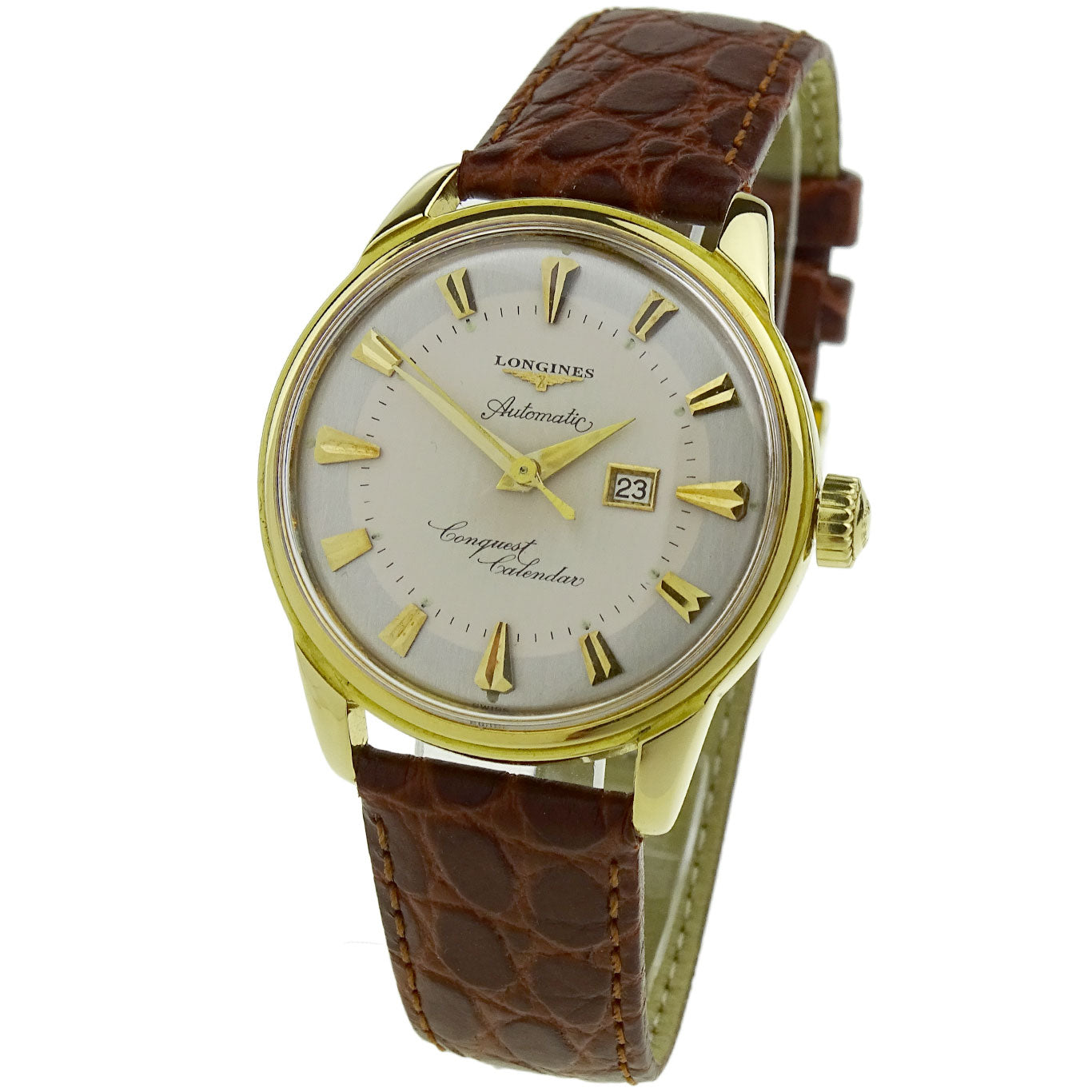 Longines Conquest Calendar 18ct Gold Vintage Automatic 9005-1