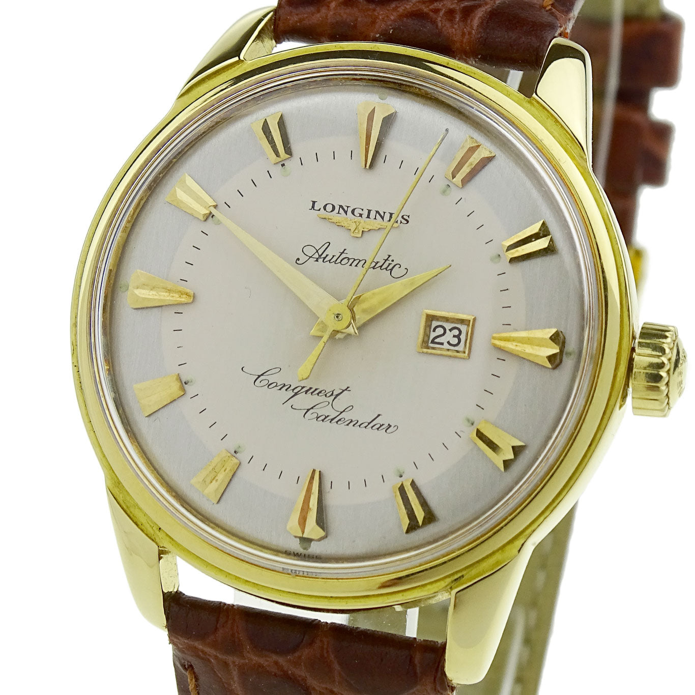 Longines Conquest Calendar 18ct Gold Vintage Automatic 9005-1