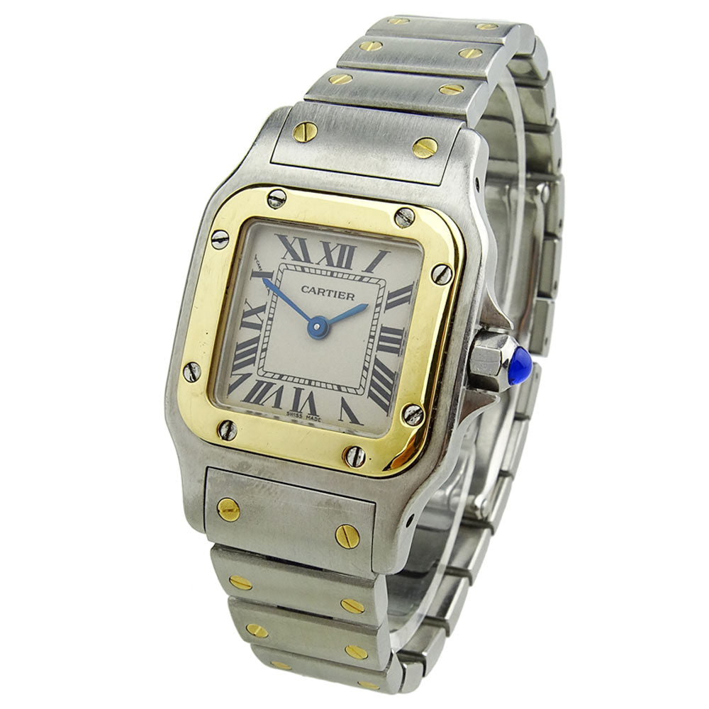 Cartier Santos Galbee Steel &amp; Gold Quartz W20012C4