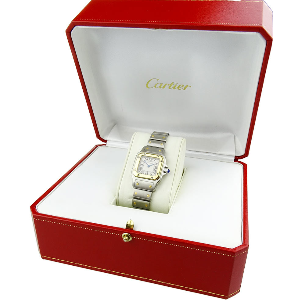 Cartier Santos Galbee Steel &amp; Gold Quartz W20012C4
