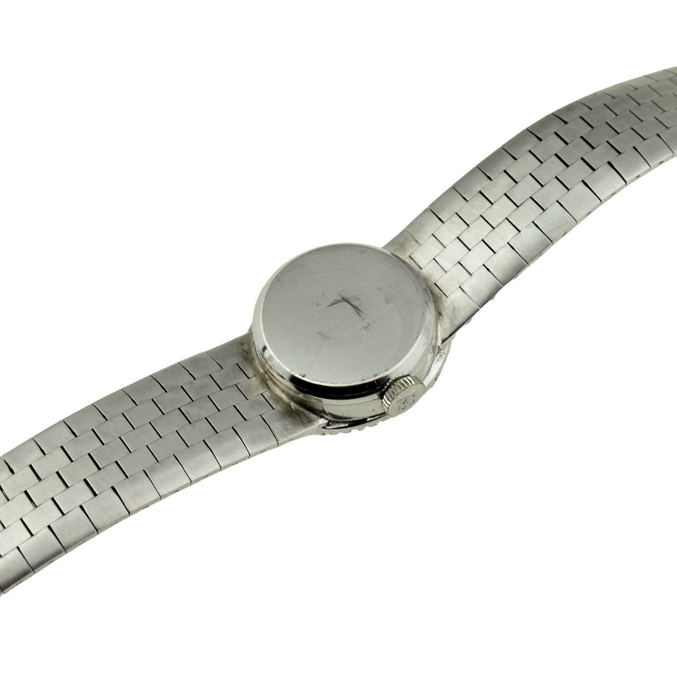 Bueche-Girod 9ct White Gold Diamond &amp; Sapphire Mechanical Wristwatch