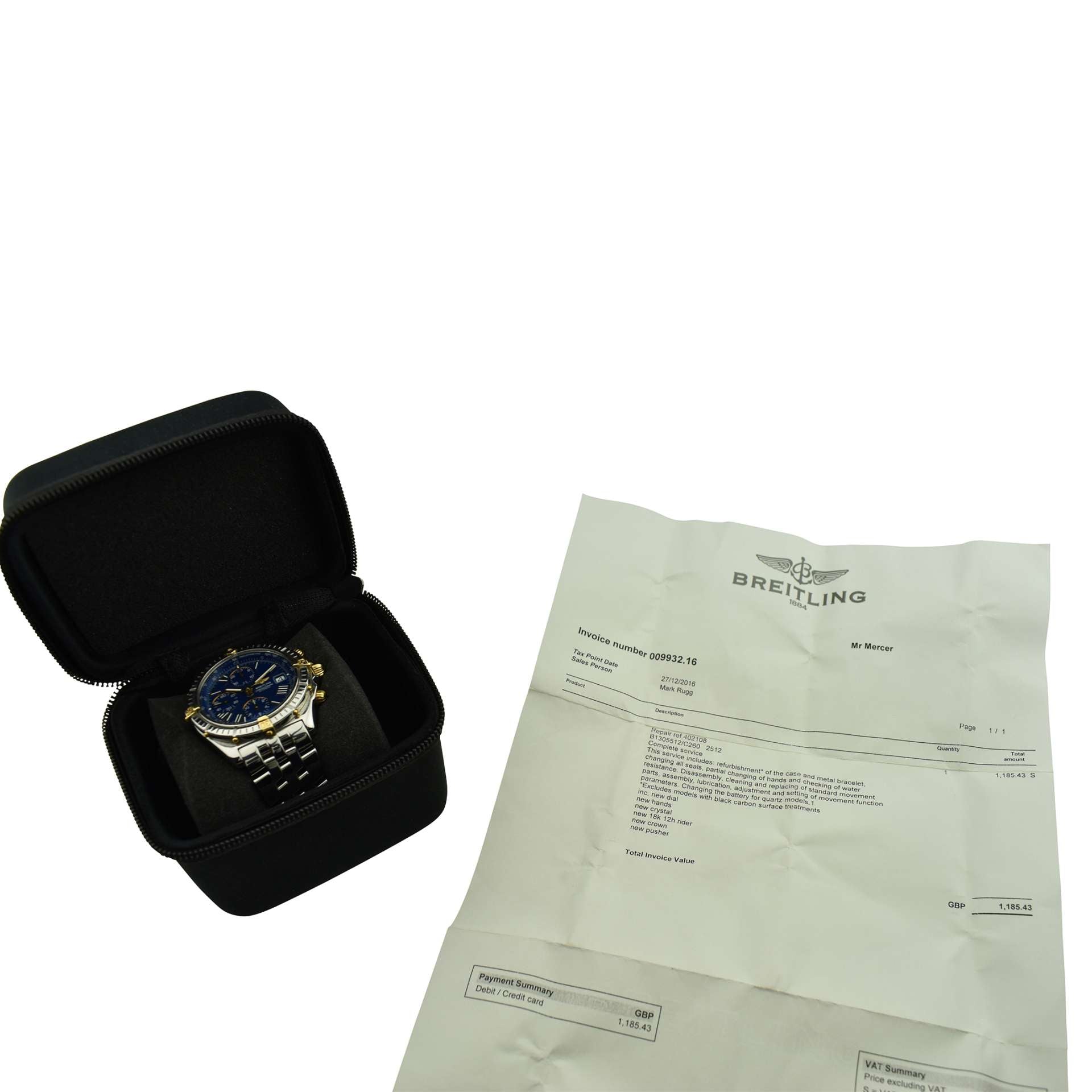 Breitling Crosswind Stainless Steel & Gold B13055