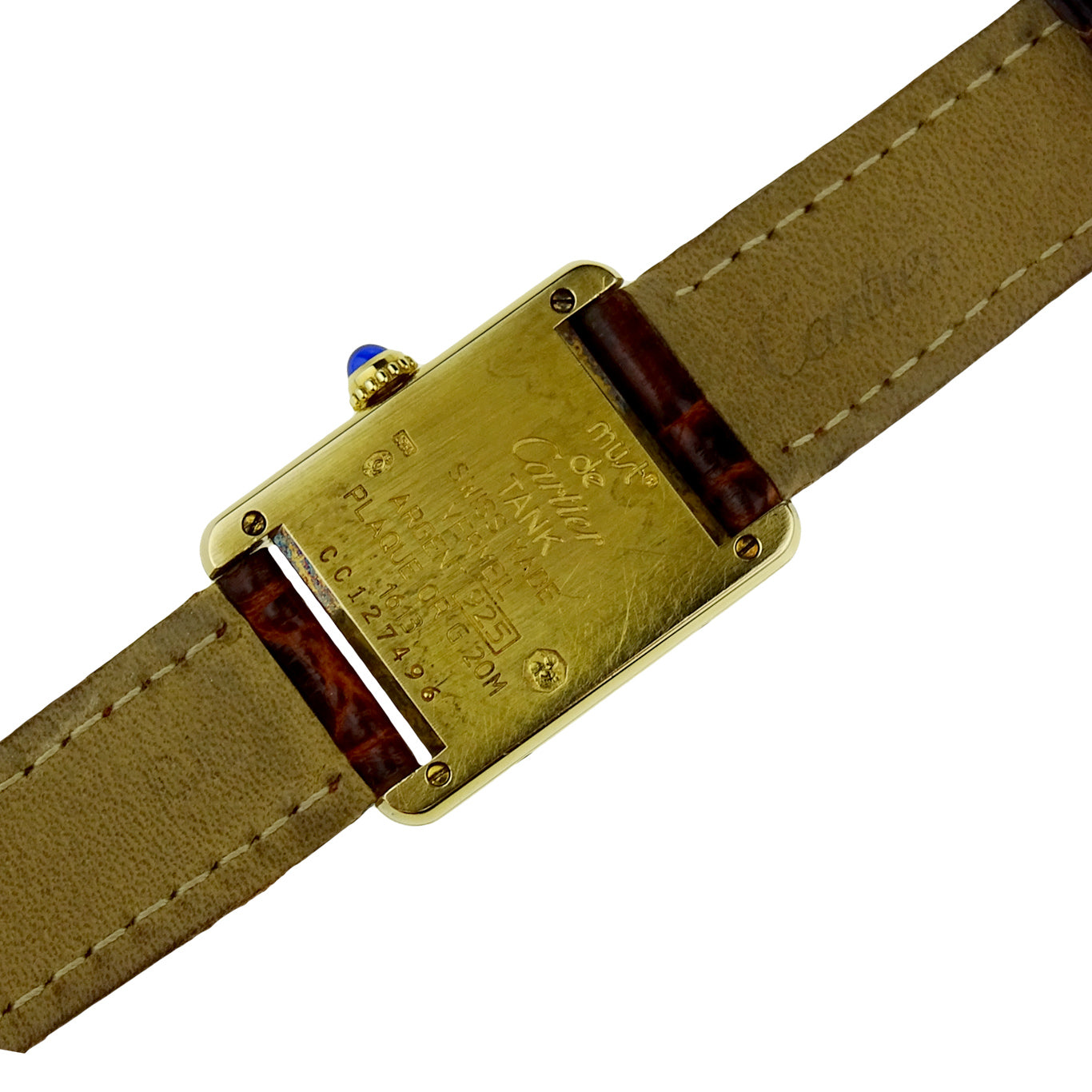 Cartier Must De Cartier Tank Gold Plate 1613