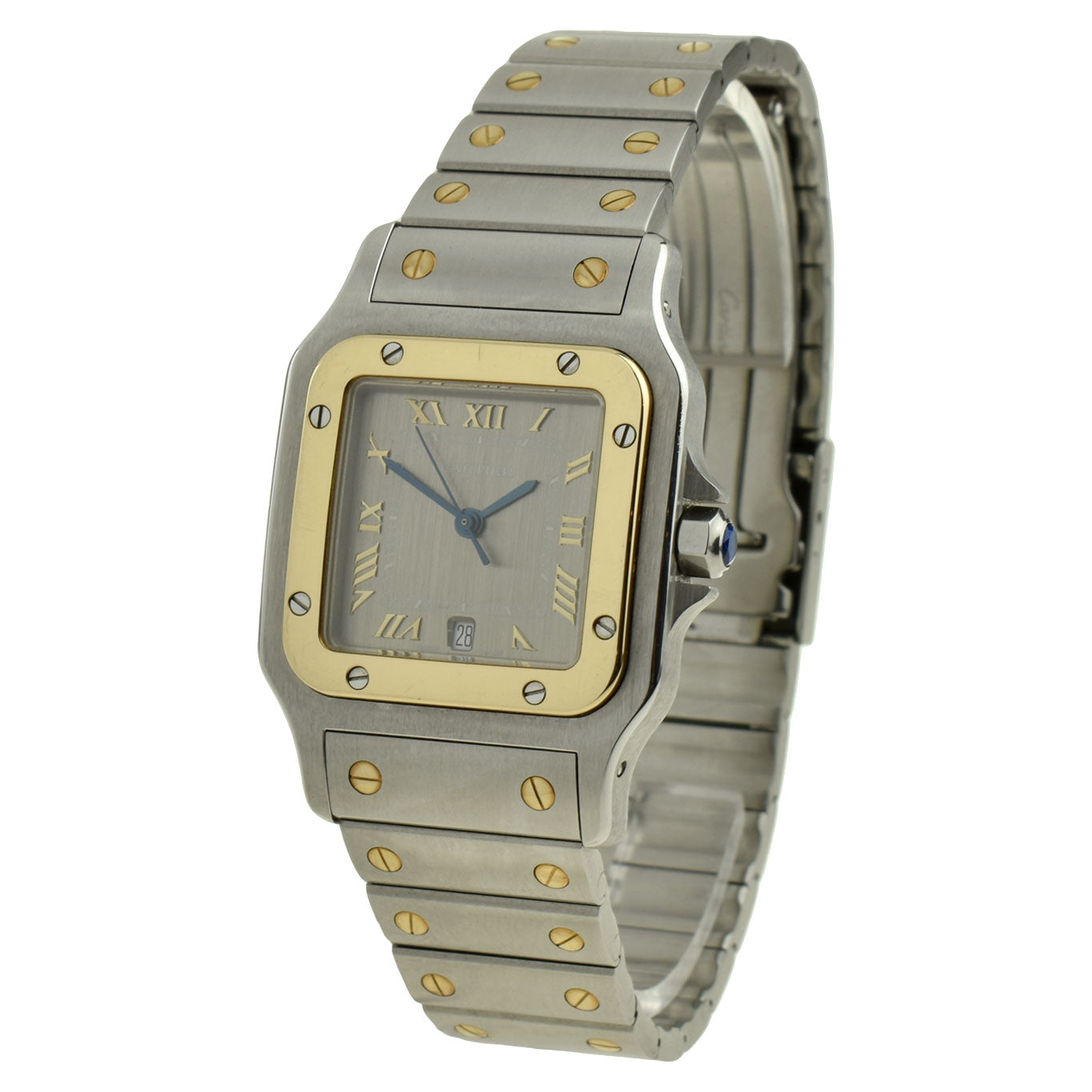 Cartier Santos Galbee Steel &amp; Gold Quartz W20030C4