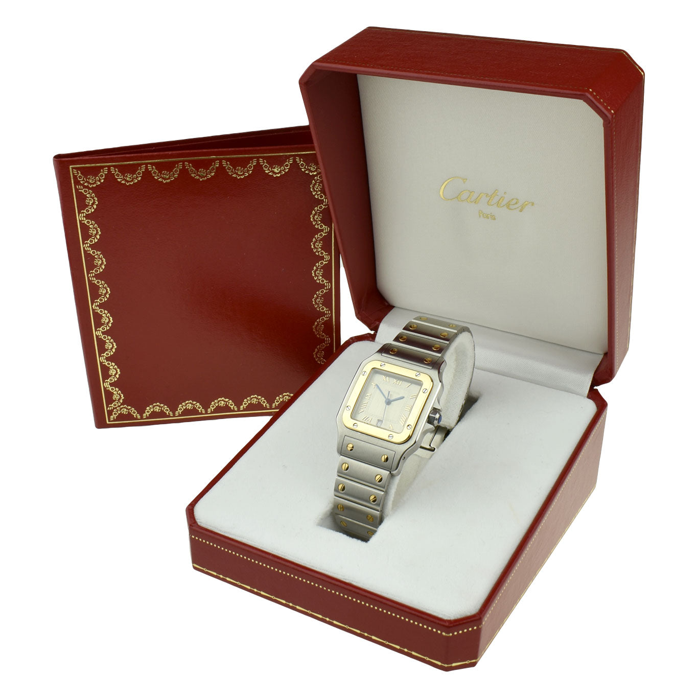 Cartier Santos Galbee Steel &amp; Gold Quartz W20030C4
