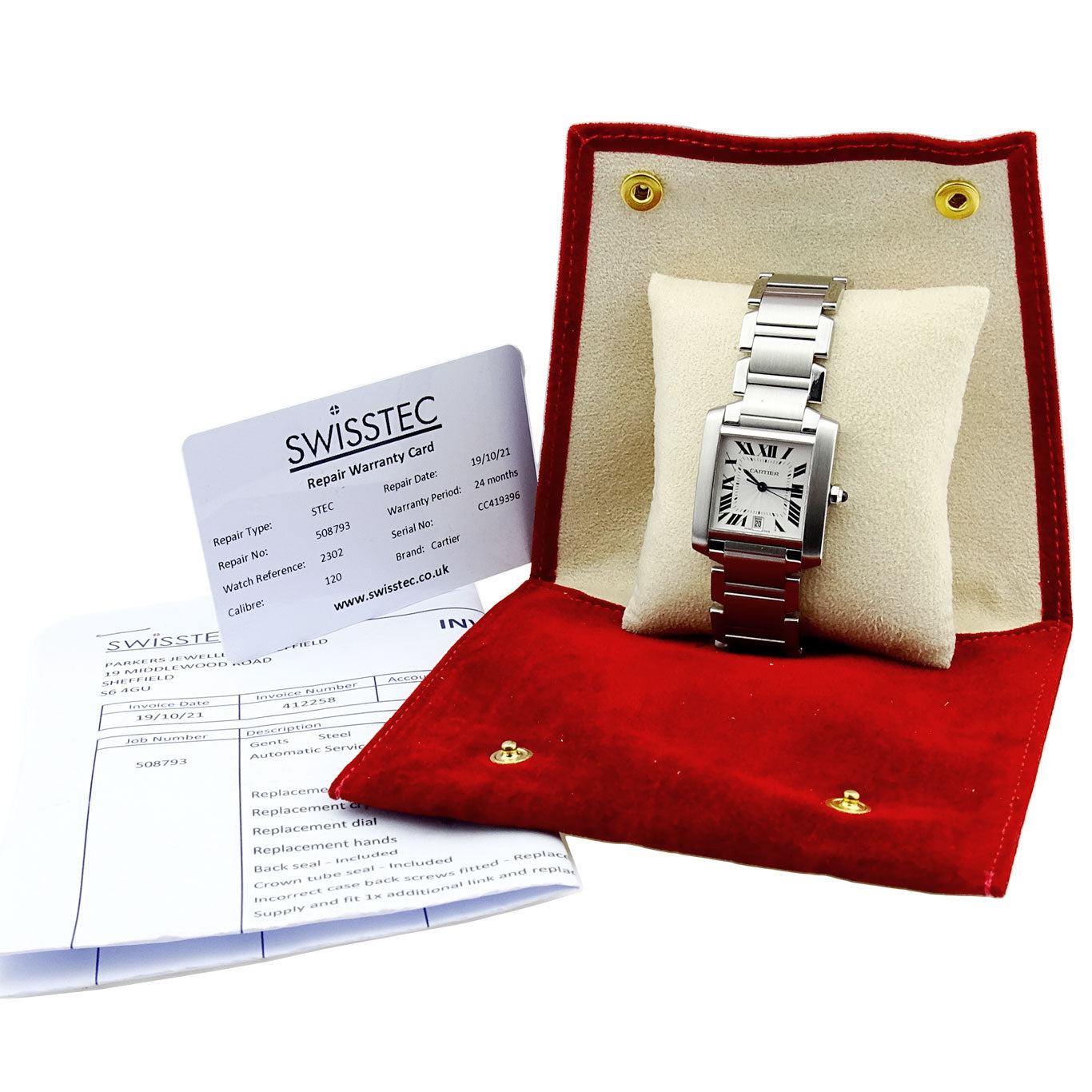 Cartier Tank Francaise Steel Automatic W51002Q3