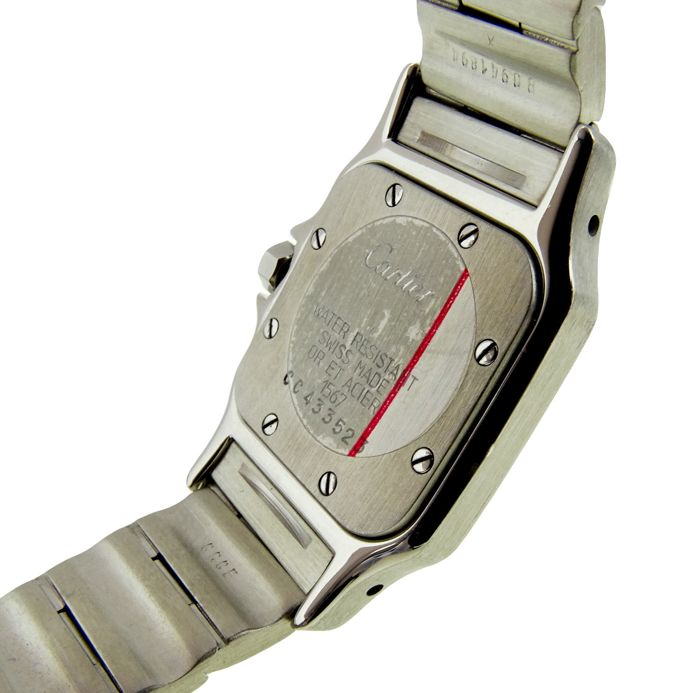 Cartier Lady Santos Galbee Steel &amp; Gold Quartz 1567