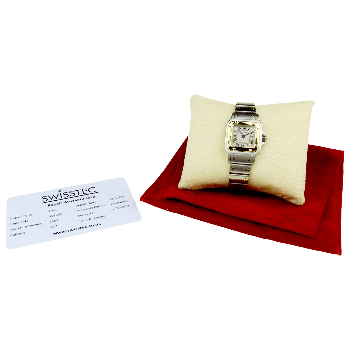 Cartier Lady Santos Galbee Steel &amp; Gold Quartz 1567