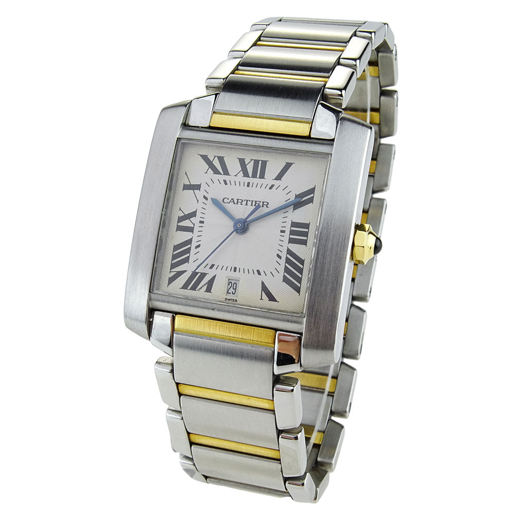 Cartier Tank Francaise Steel &amp; Gold Gents Automatic W51005Q4