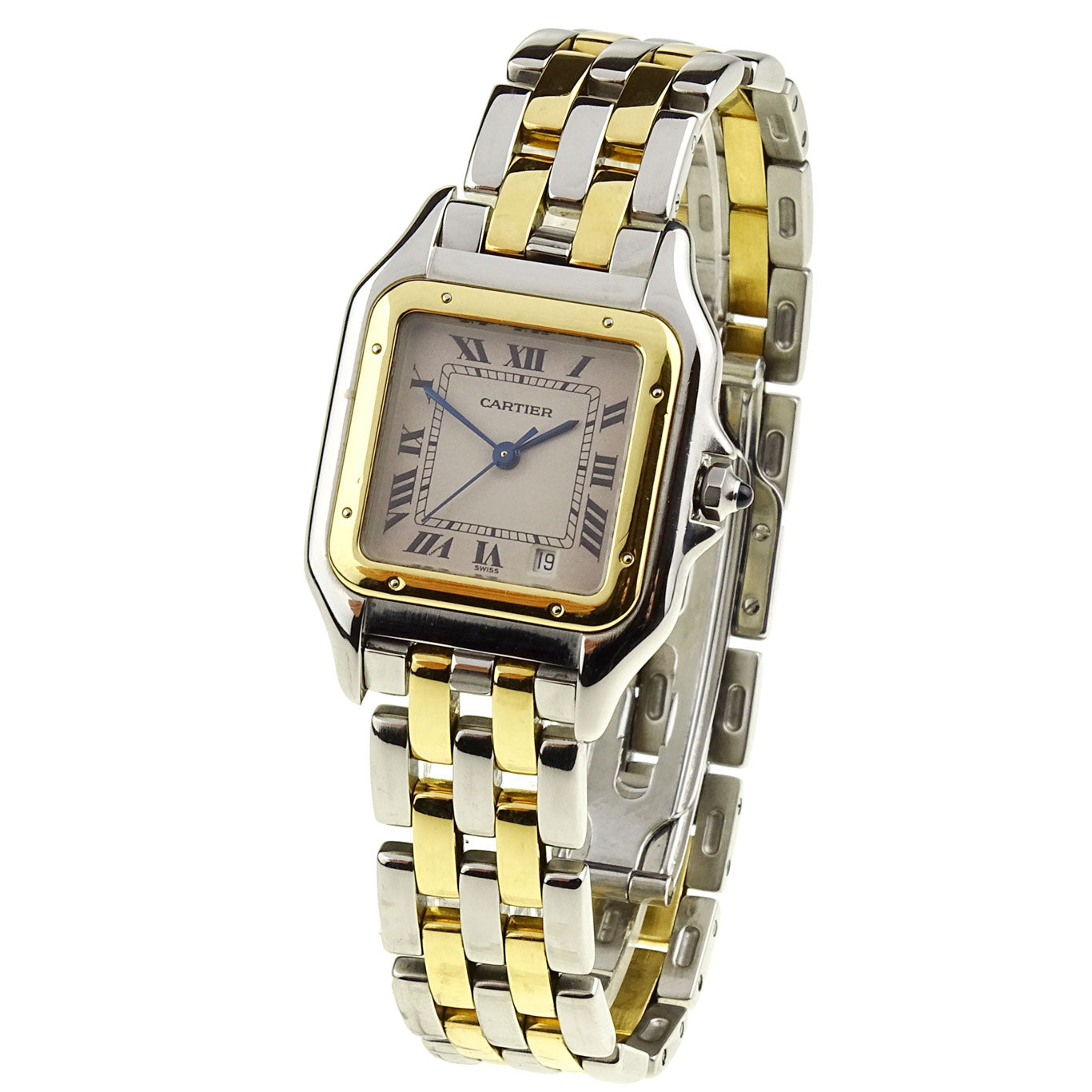 Cartier Panthere Steel and Gold Quartz W25028B6