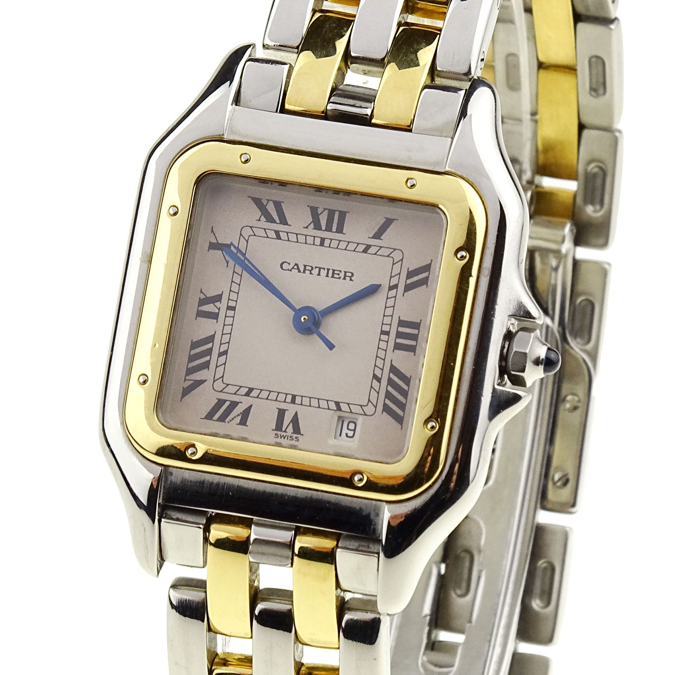 Cartier Panthere Steel and Gold Quartz W25028B6