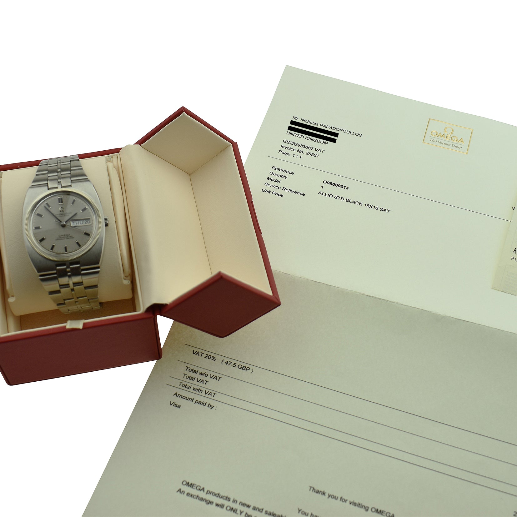 Omega Constellation Chronometer Day Date 168.045
