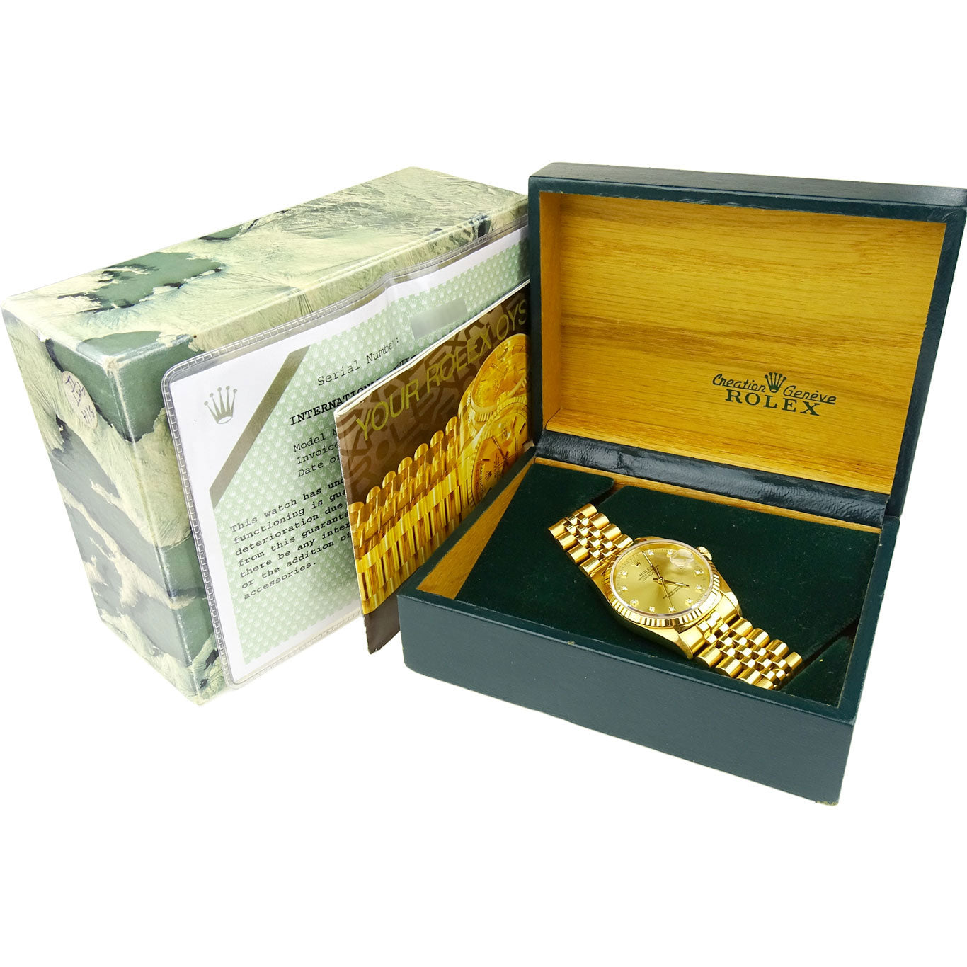 Rolex Datejust Oyster Perpetual 18k Gold 16238