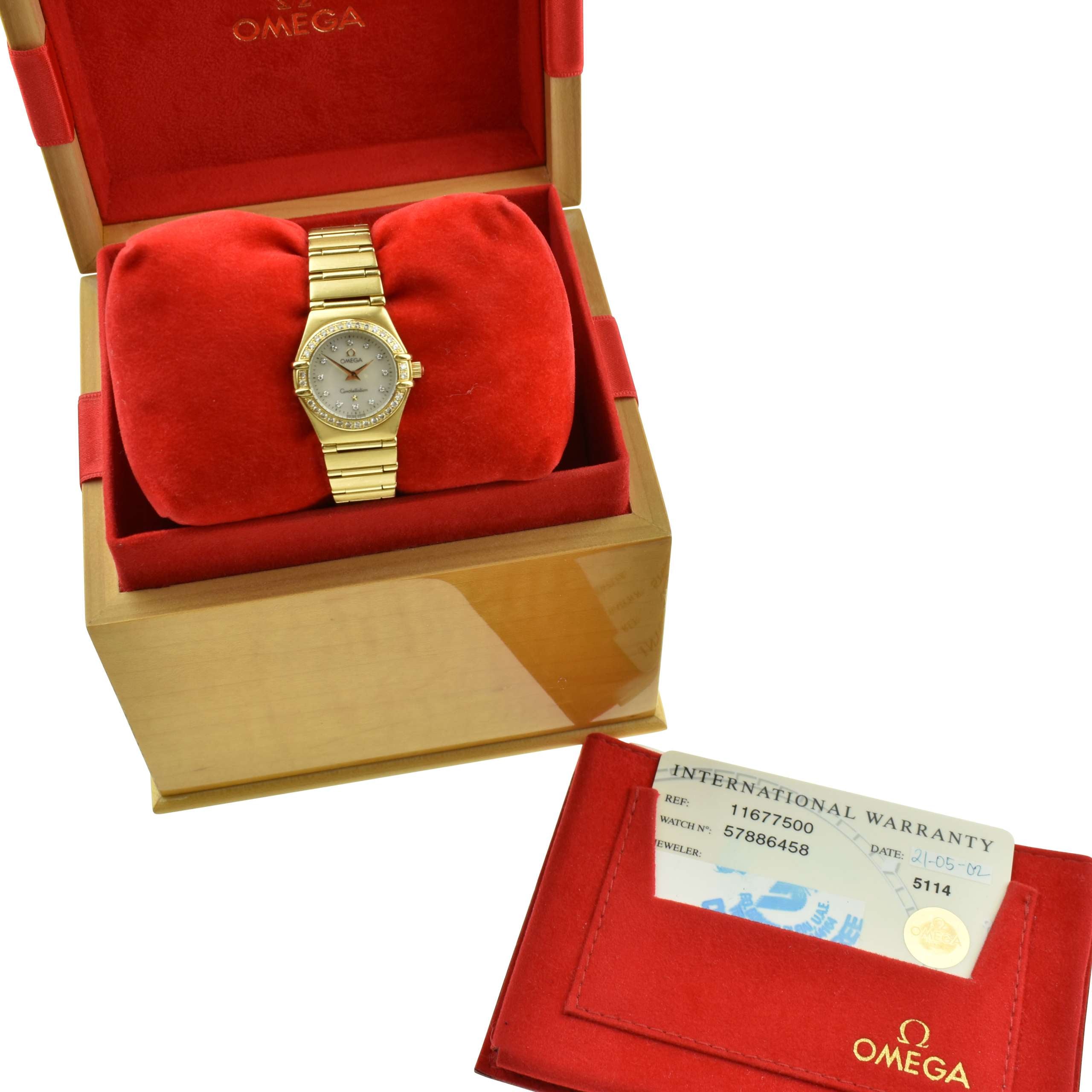 Omega Constellation Ladies 18ct Gold 116.77.500