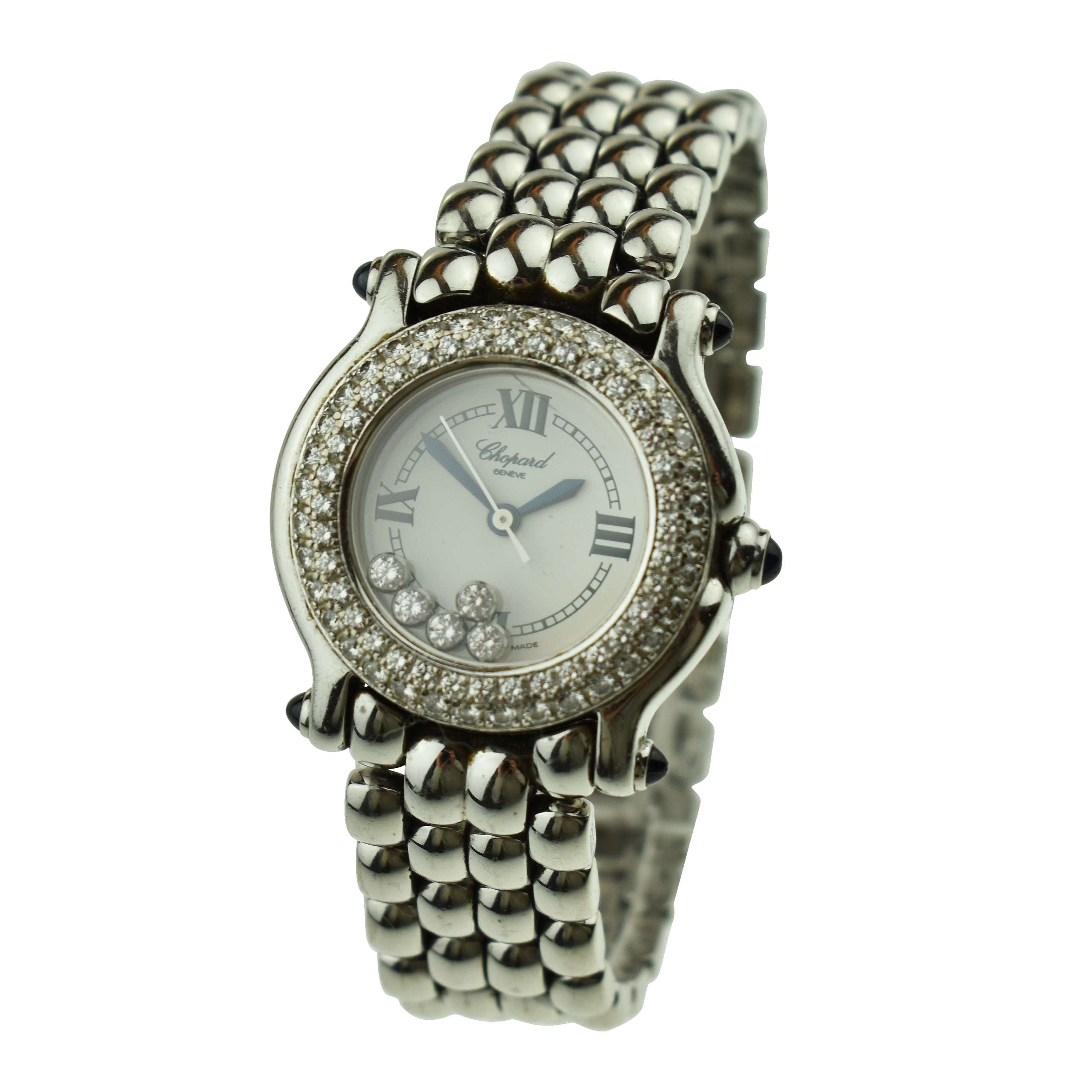 Chopard Happy Sport Ladies Diamond Watch 27/8294/23
