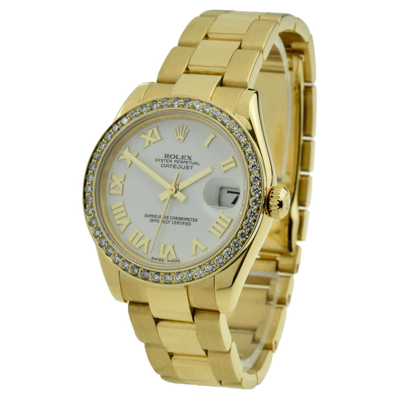 Rolex Datejust 31 Oyster Perpetual 18k Gold Diamond Set 178248