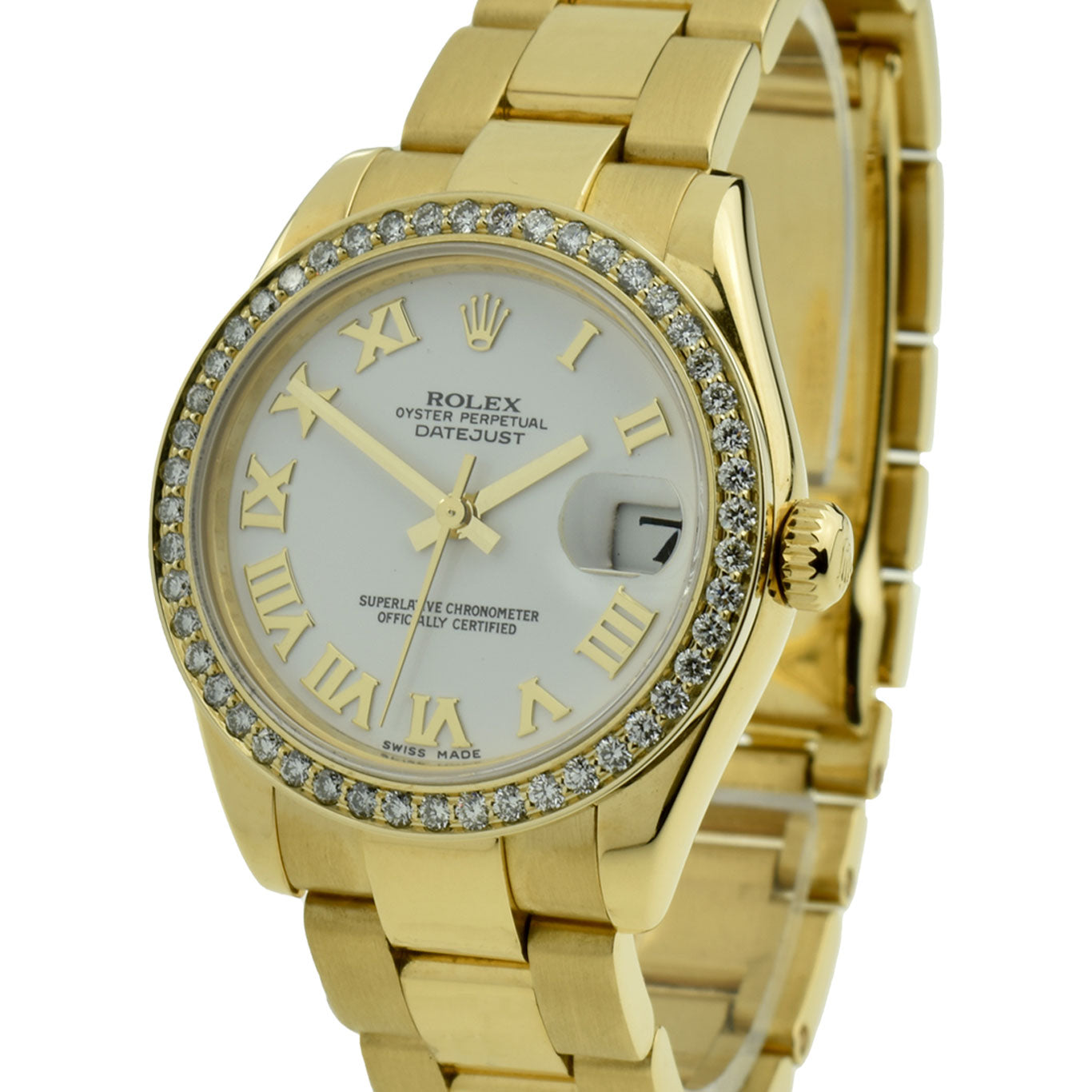 Rolex Datejust 31 Oyster Perpetual 18k Gold Diamond Set 178248