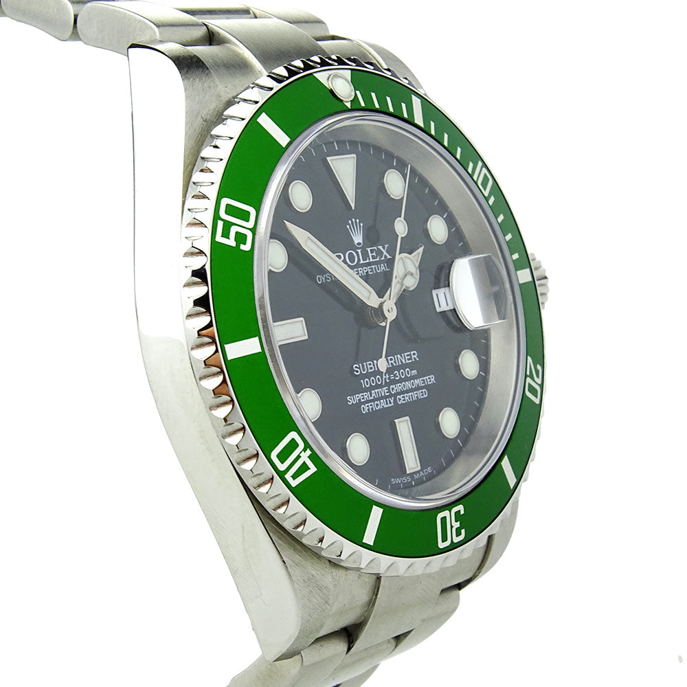 Rolex Submariner 'Kermit' Date 16610 Flat 4, Original Dial, Original Bezel