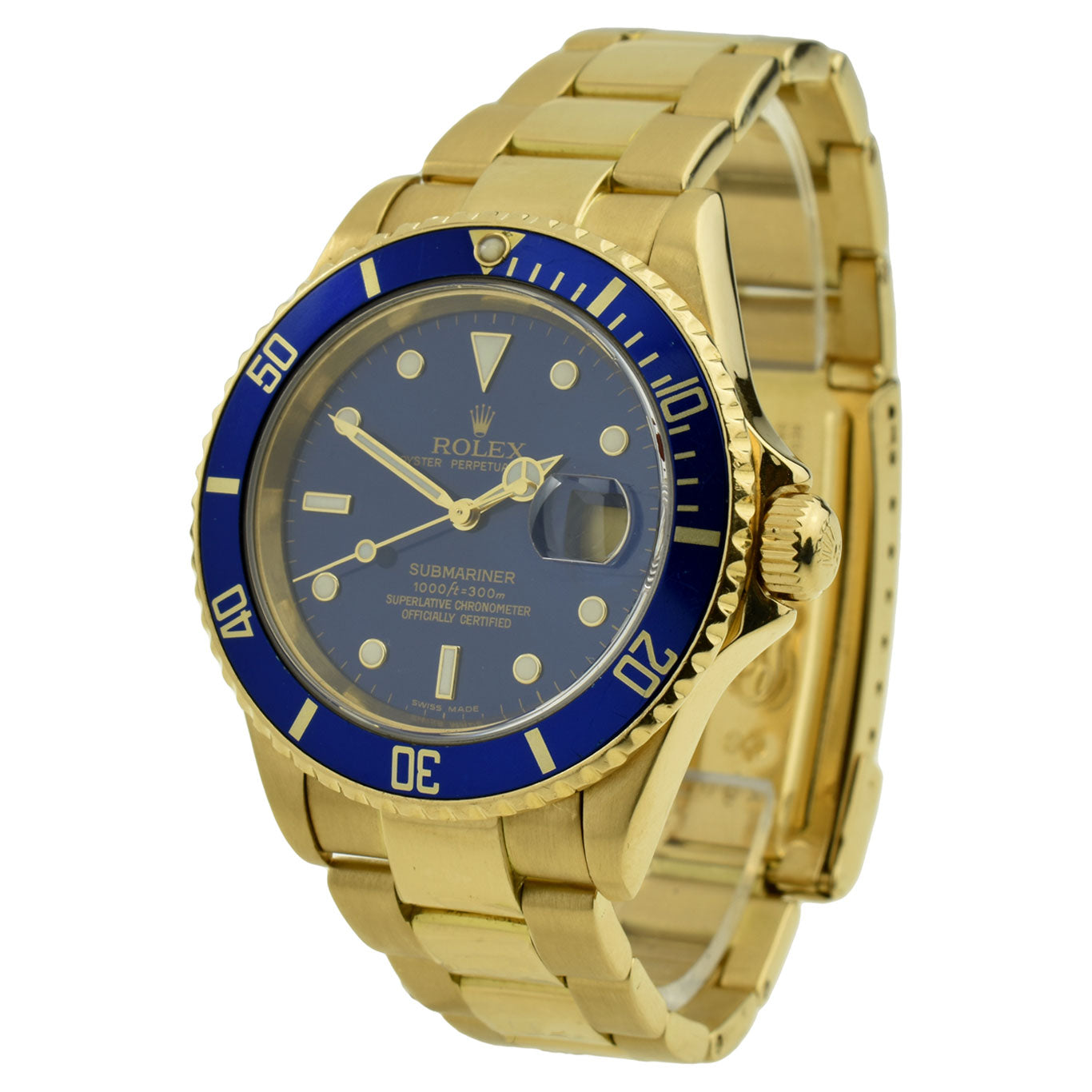 Rolex Submariner Date Oyster Perpetual 18ct Gold 16618