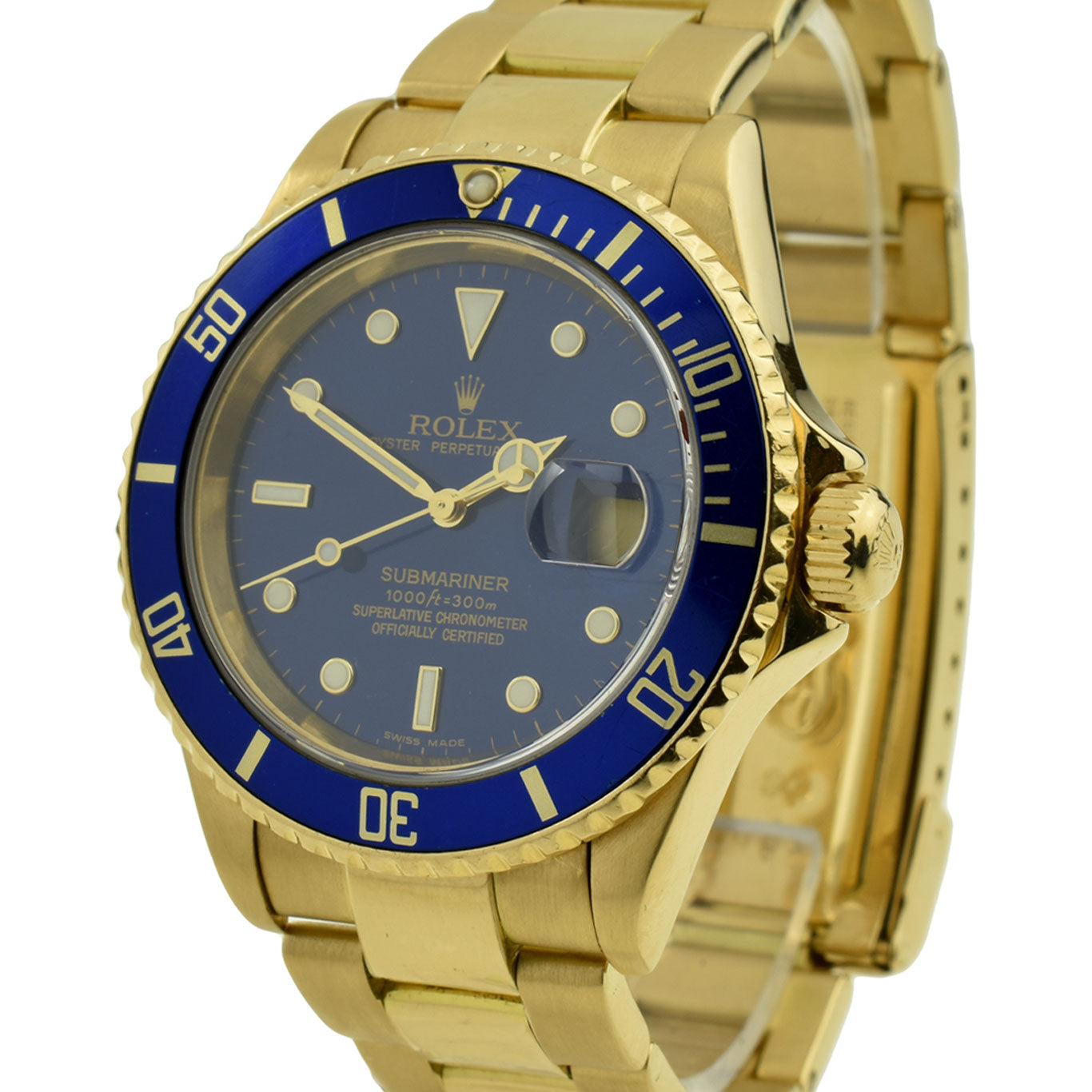 Rolex Submariner Date Oyster Perpetual 18ct Gold 16618