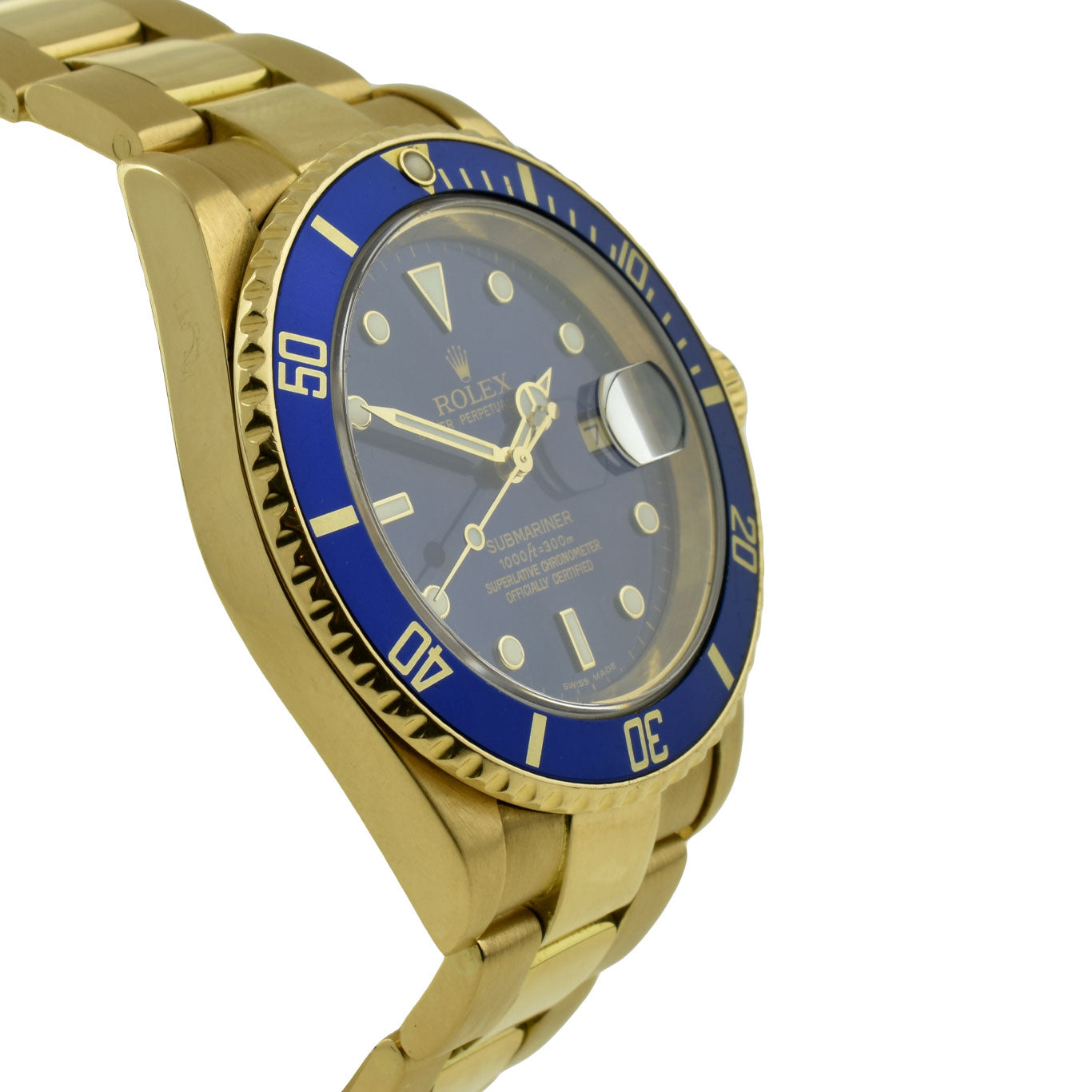 Rolex Submariner Date Oyster Perpetual 18ct Gold 16618