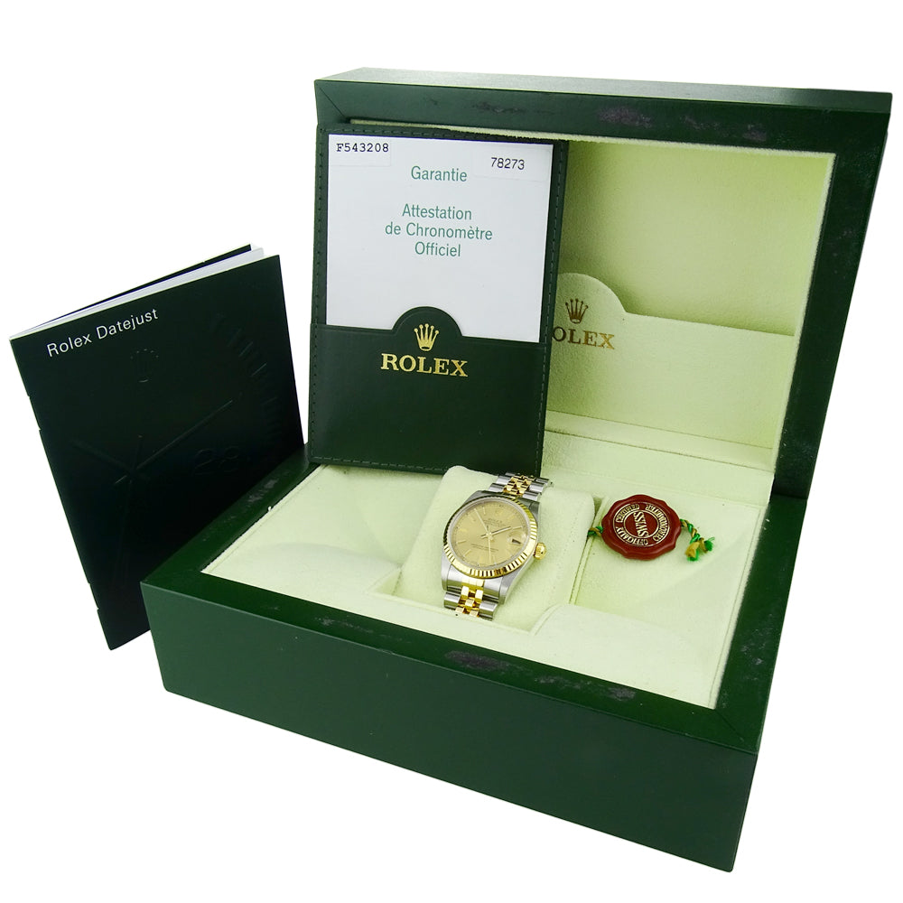 Rolex Datejust Steel &amp; Gold Mid-Size 78273
