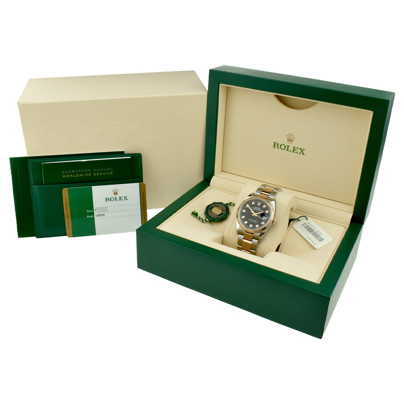 Rolex Datejust 36 Steel &amp; Rose Gold Diamond Dot 126231
