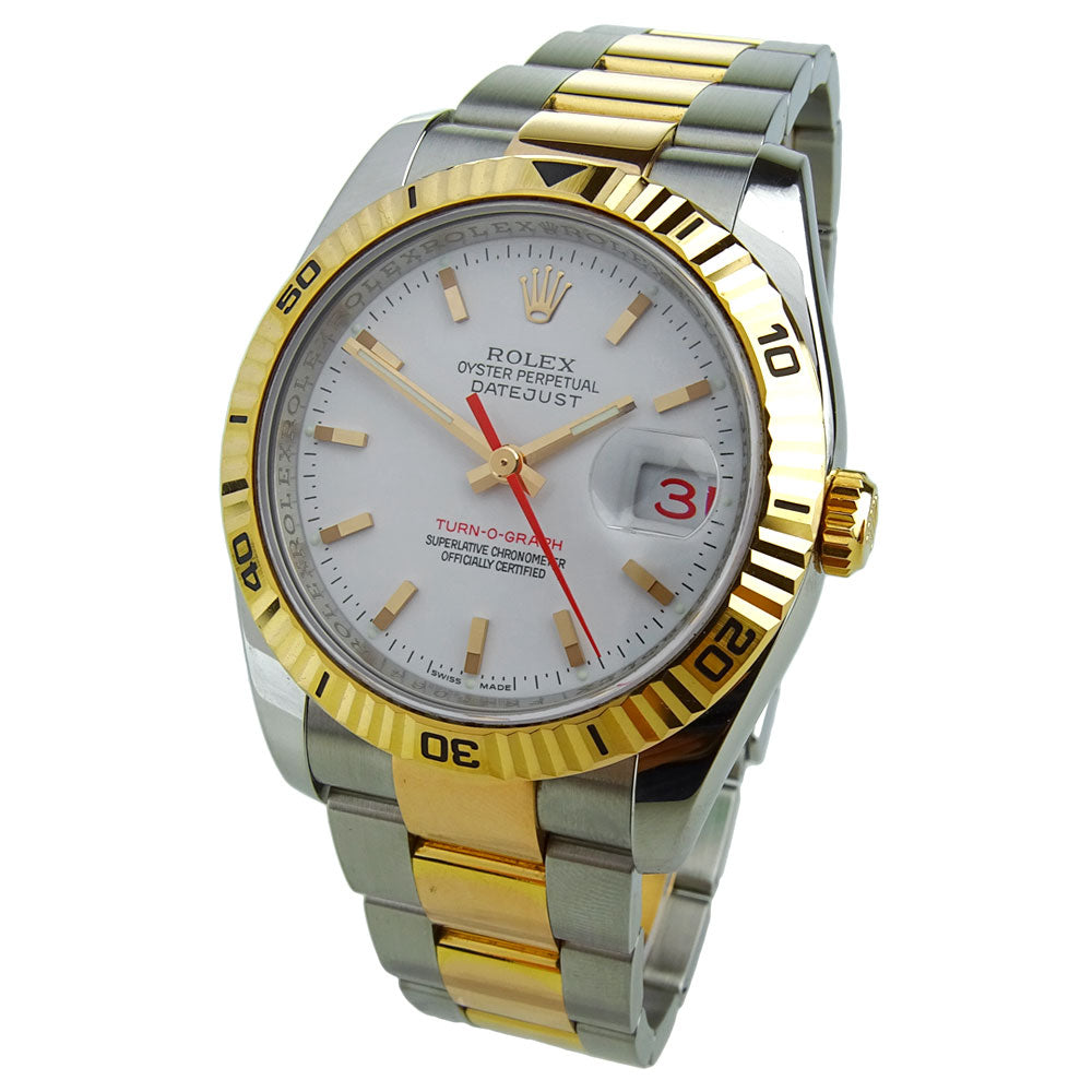 Rolex Datejust Turn-O-Graph Steel and Rose Gold 116261