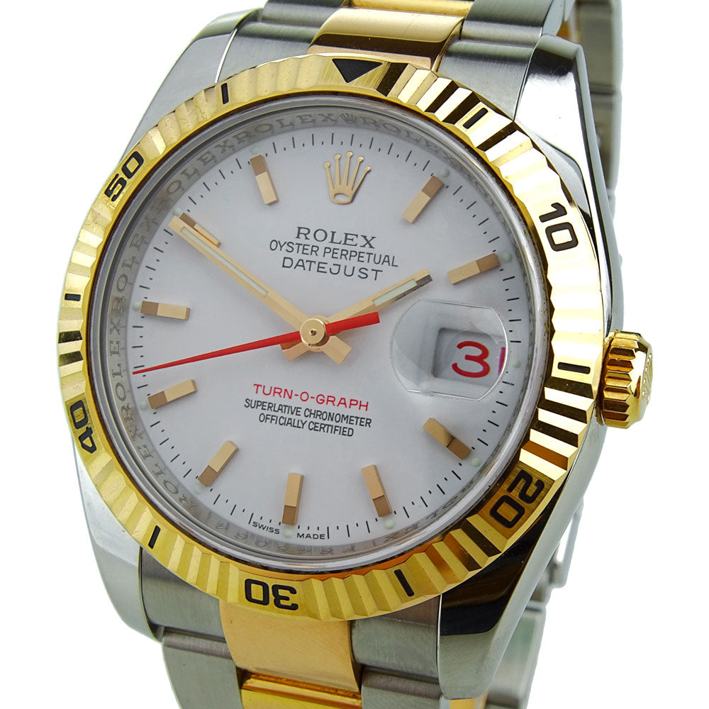 Rolex Datejust Turn-O-Graph Steel and Rose Gold 116261