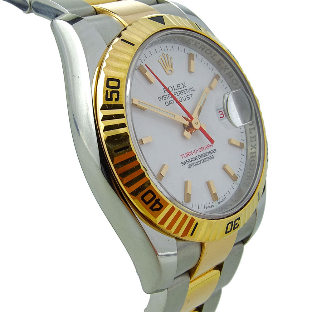 Rolex Datejust Turn-O-Graph Steel and Rose Gold 116261