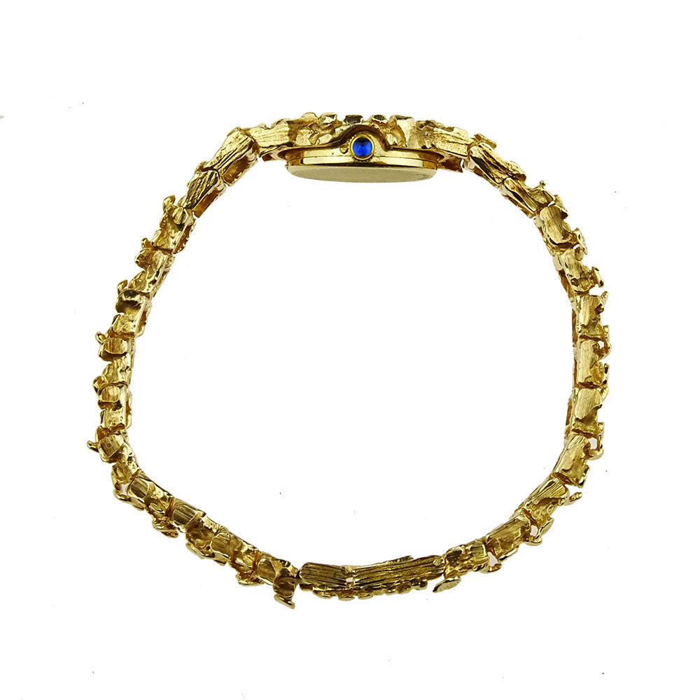 Geneve Ladies 14ct Gold Quartz Wristwatch