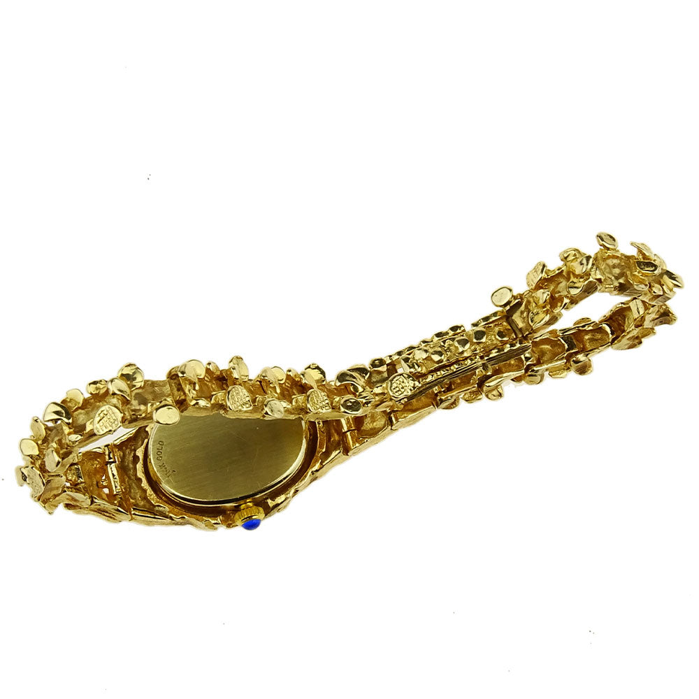 Geneve Ladies 14ct Gold Quartz Wristwatch