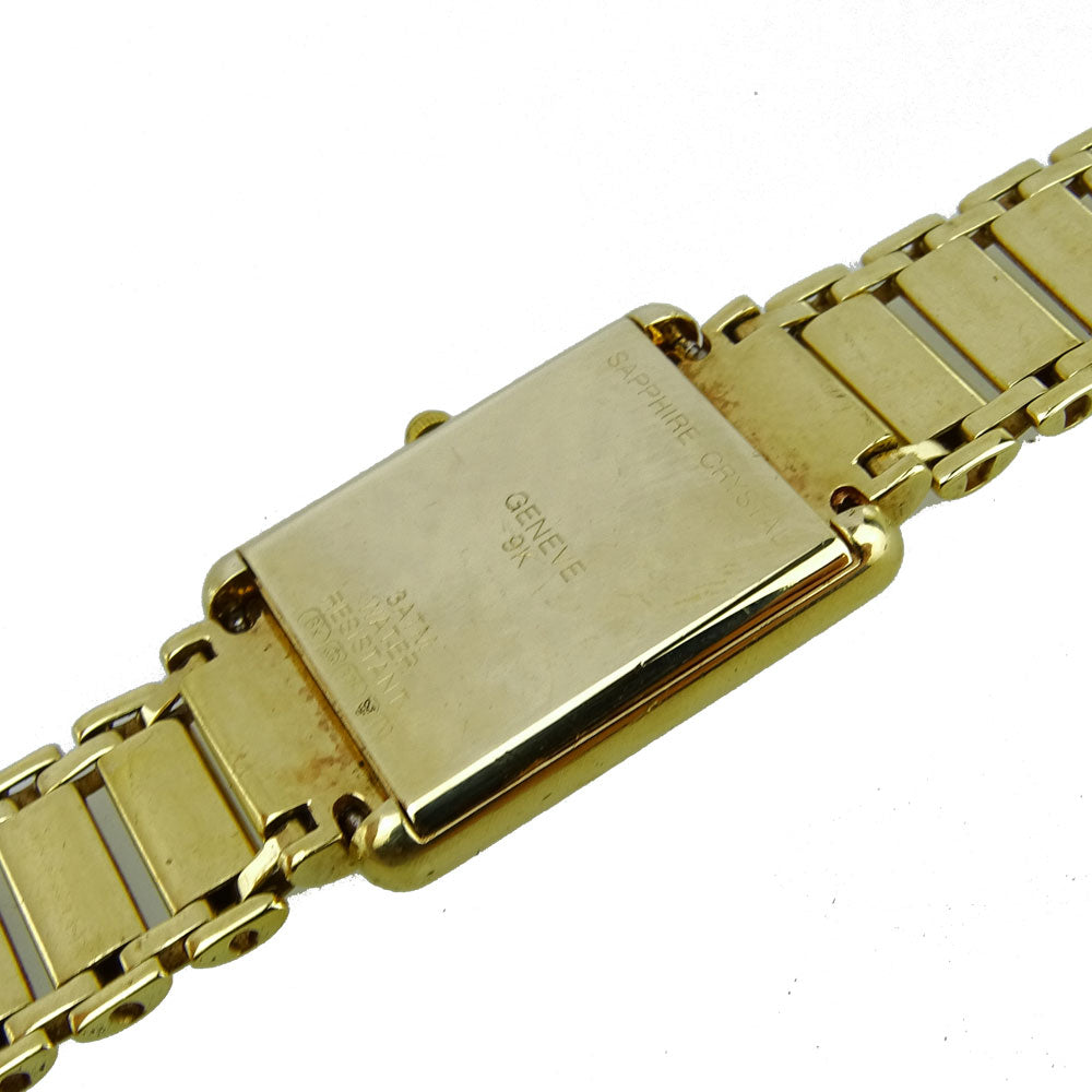 Geneve Ladies 9ct Gold Quartz Wristwatch