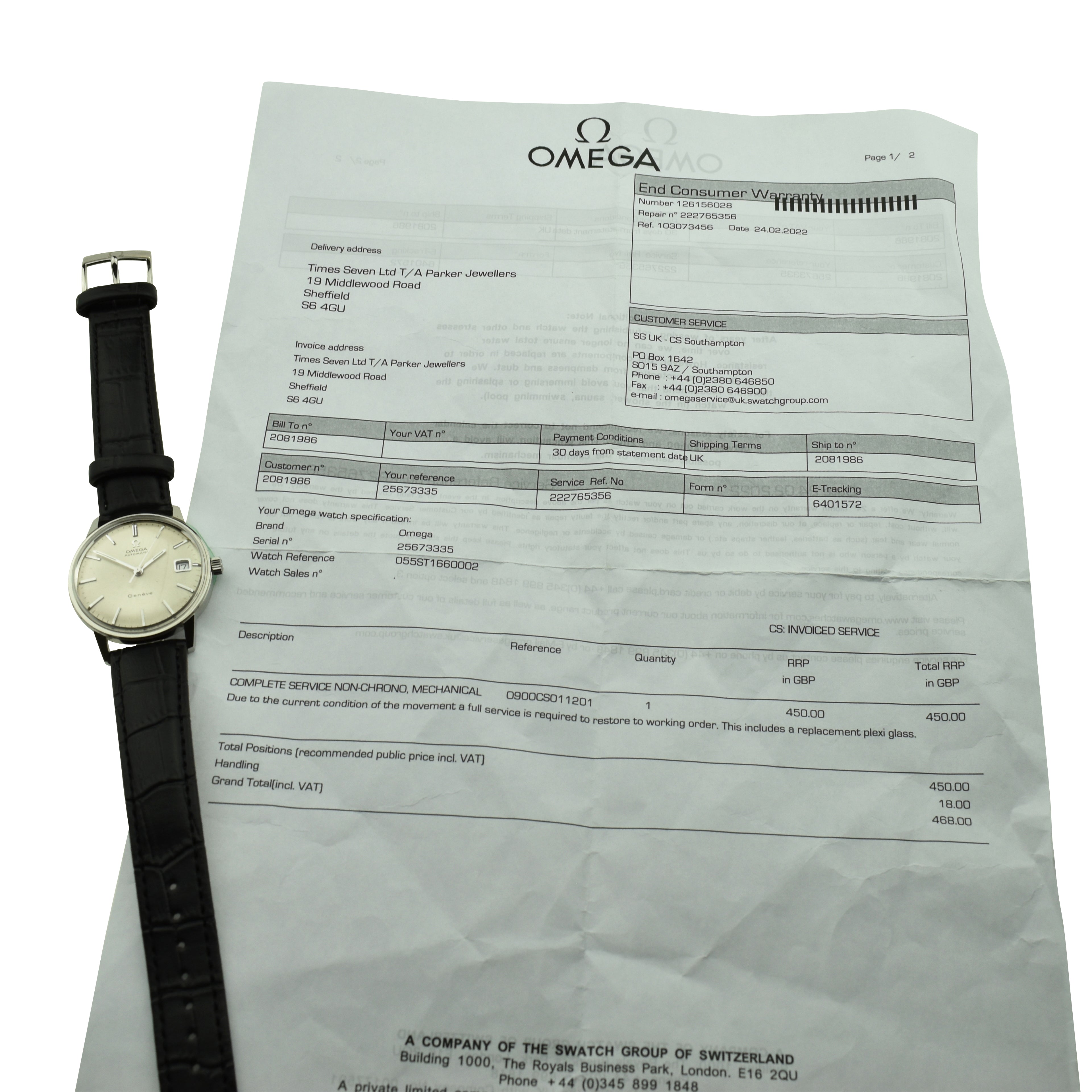 Omega Seamaster Geneve Automatic 166.002