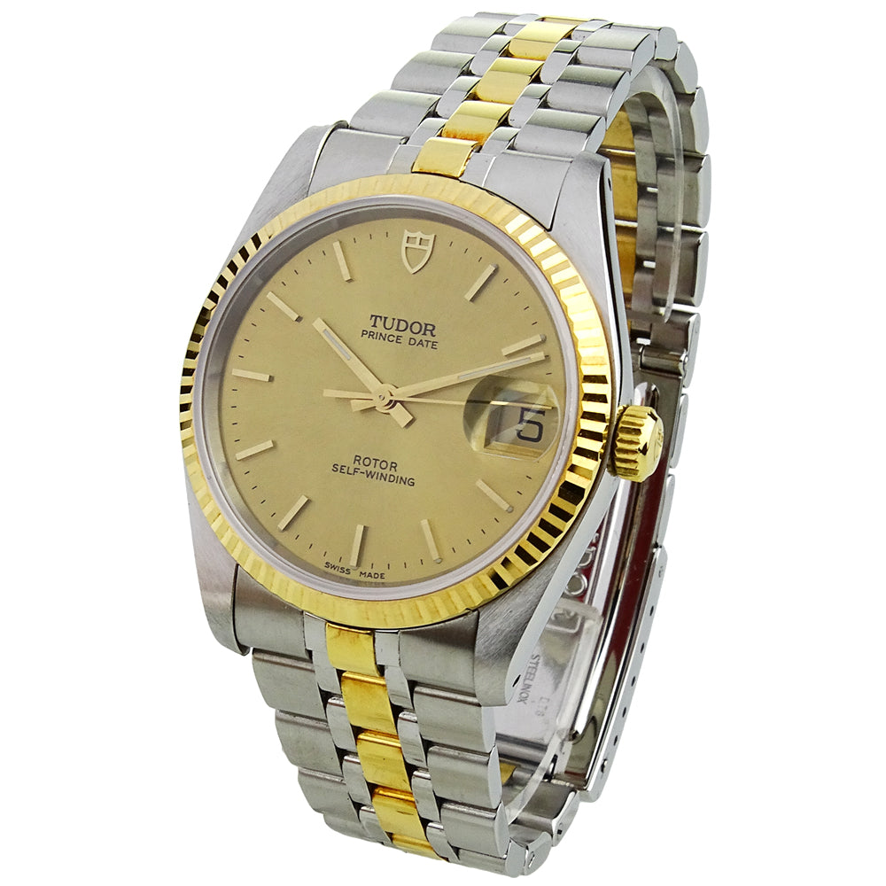 Tudor Prince Date Steel &amp; Gold 74033