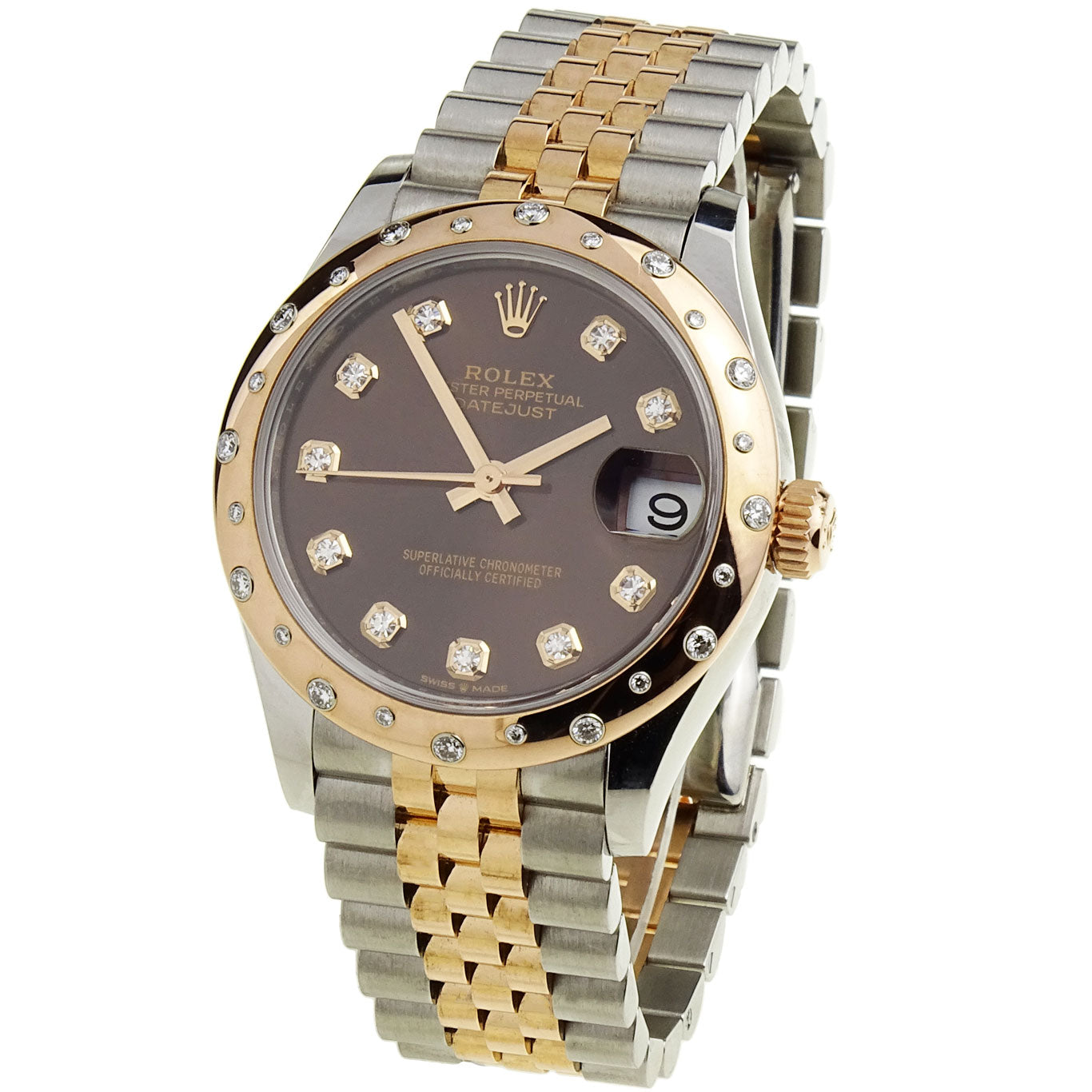 Rolex Datejust 31 Oystersteel &amp; Everose with Diamonds 278341RBR