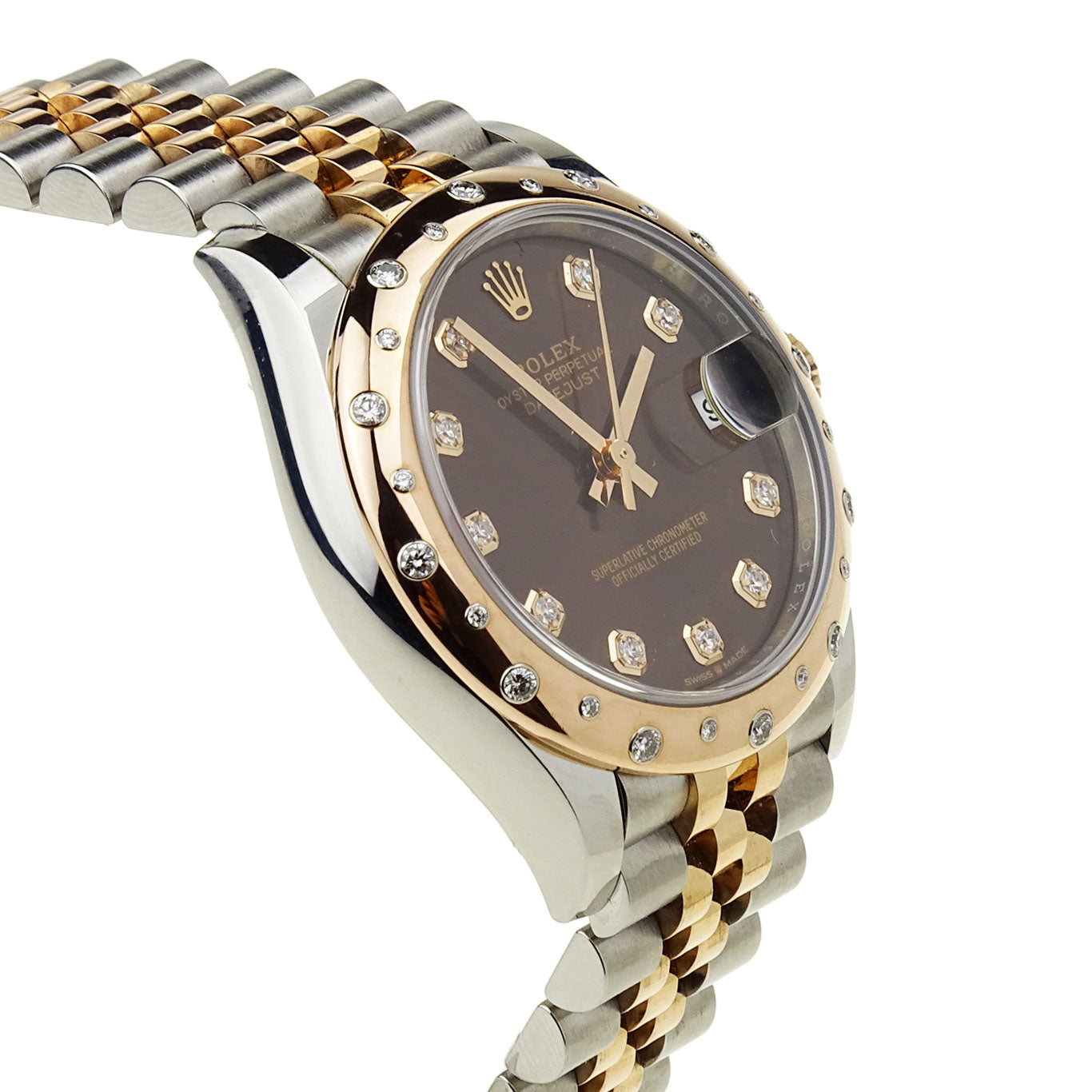 Rolex Datejust 31 Oystersteel &amp; Everose with Diamonds 278341RBR