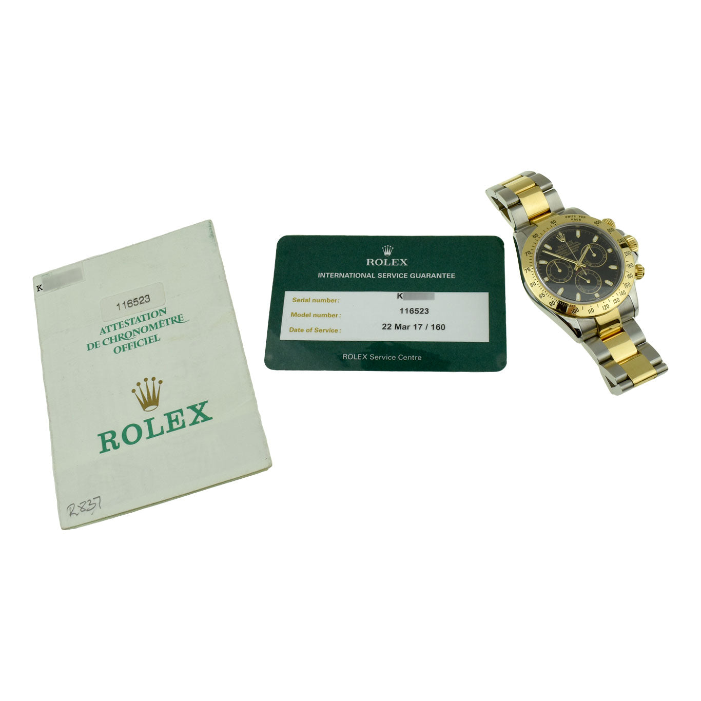 Rolex Daytona Cosmograph Steel &amp; Gold 116523
