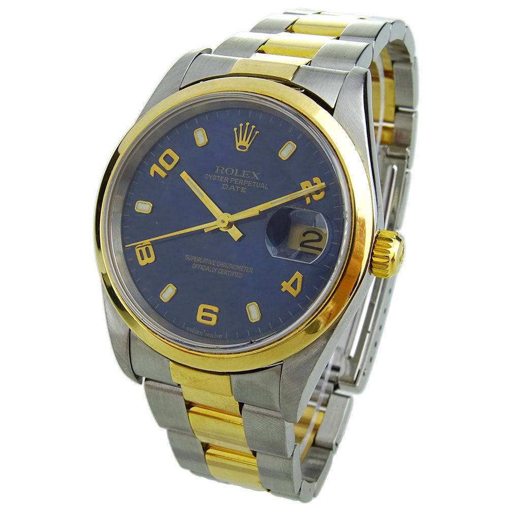 Rolex Oyster Perpetual Date Steel and Gold 15203