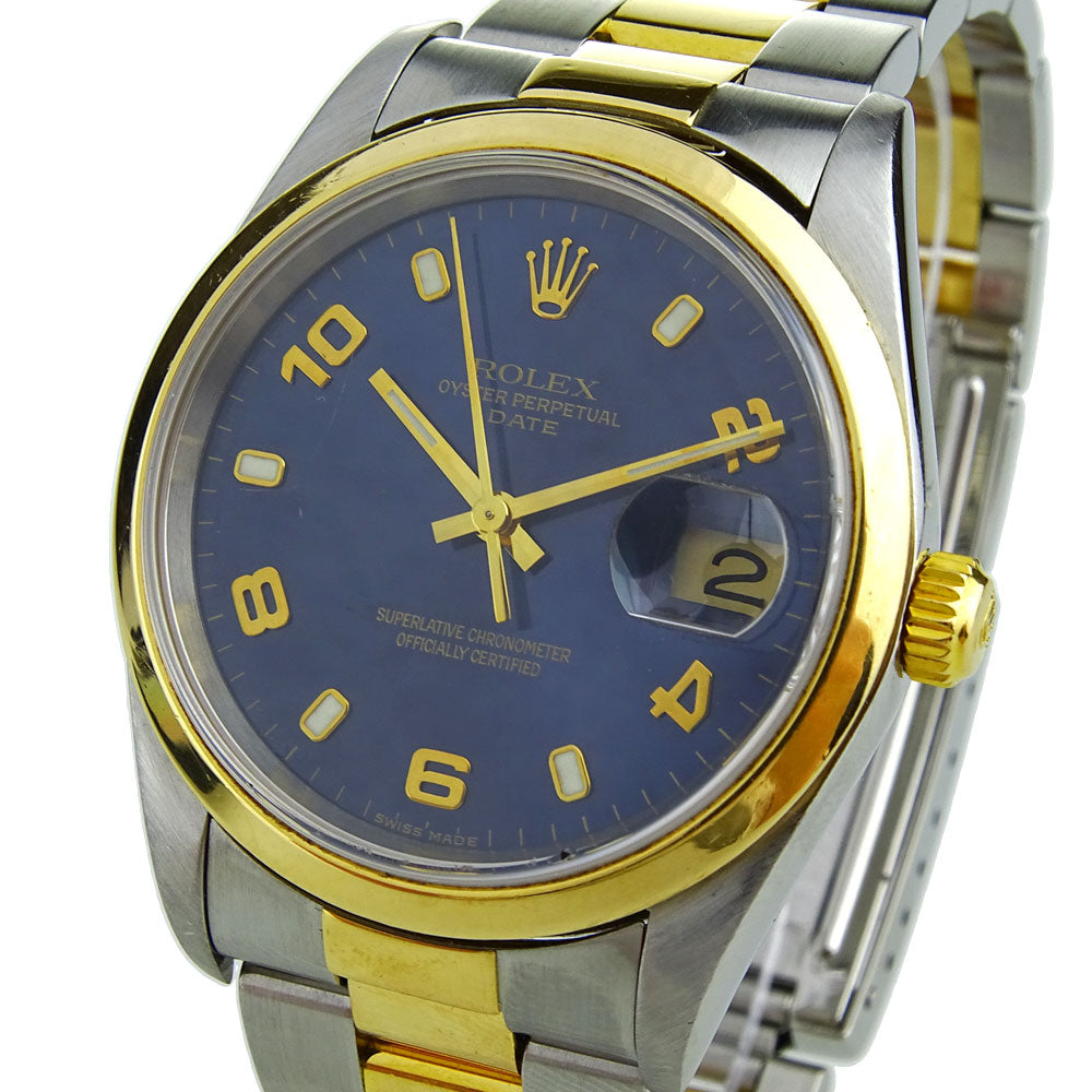 Rolex Oyster Perpetual Date Steel and Gold 15203