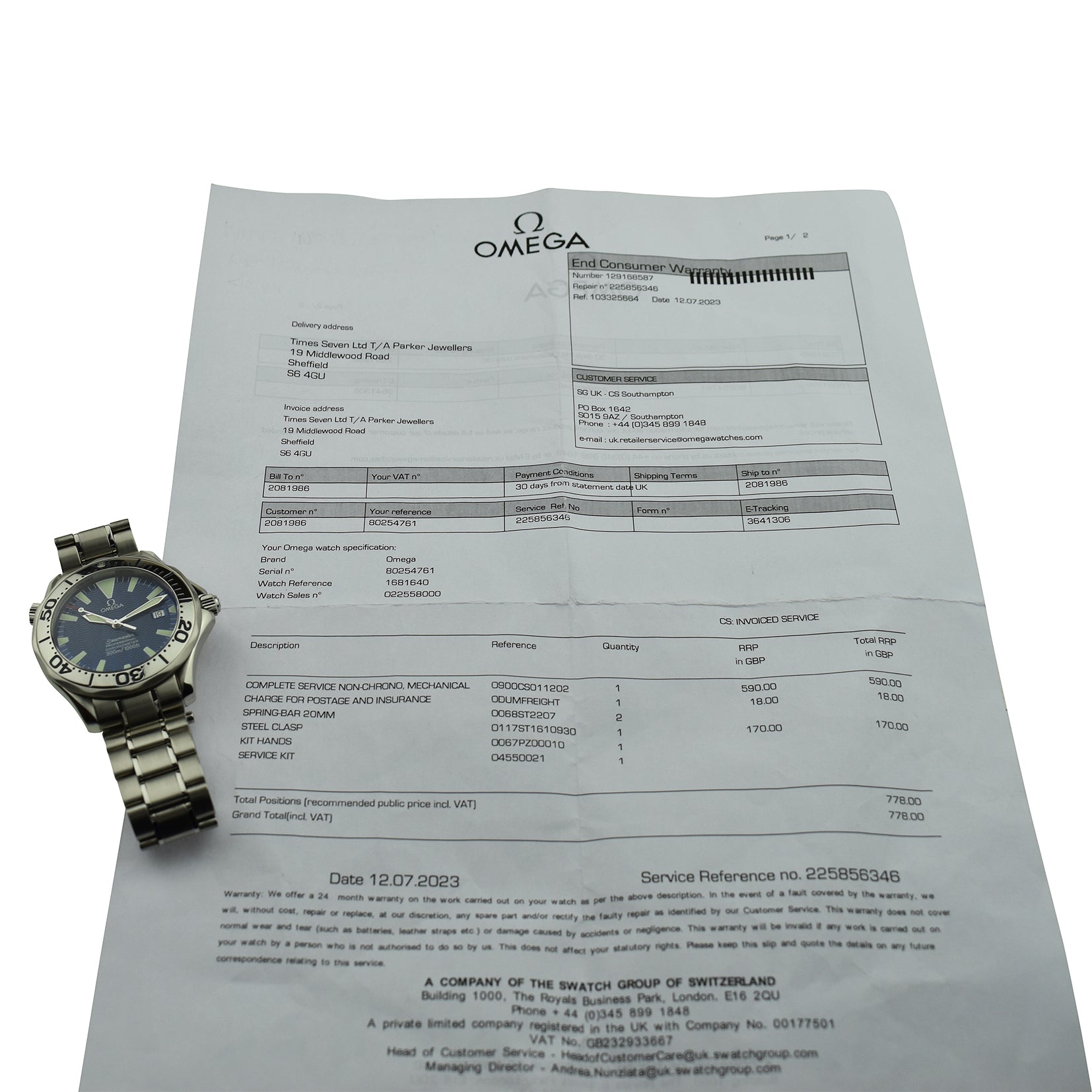 Omega Seamaster Professional Automatic 168.1640